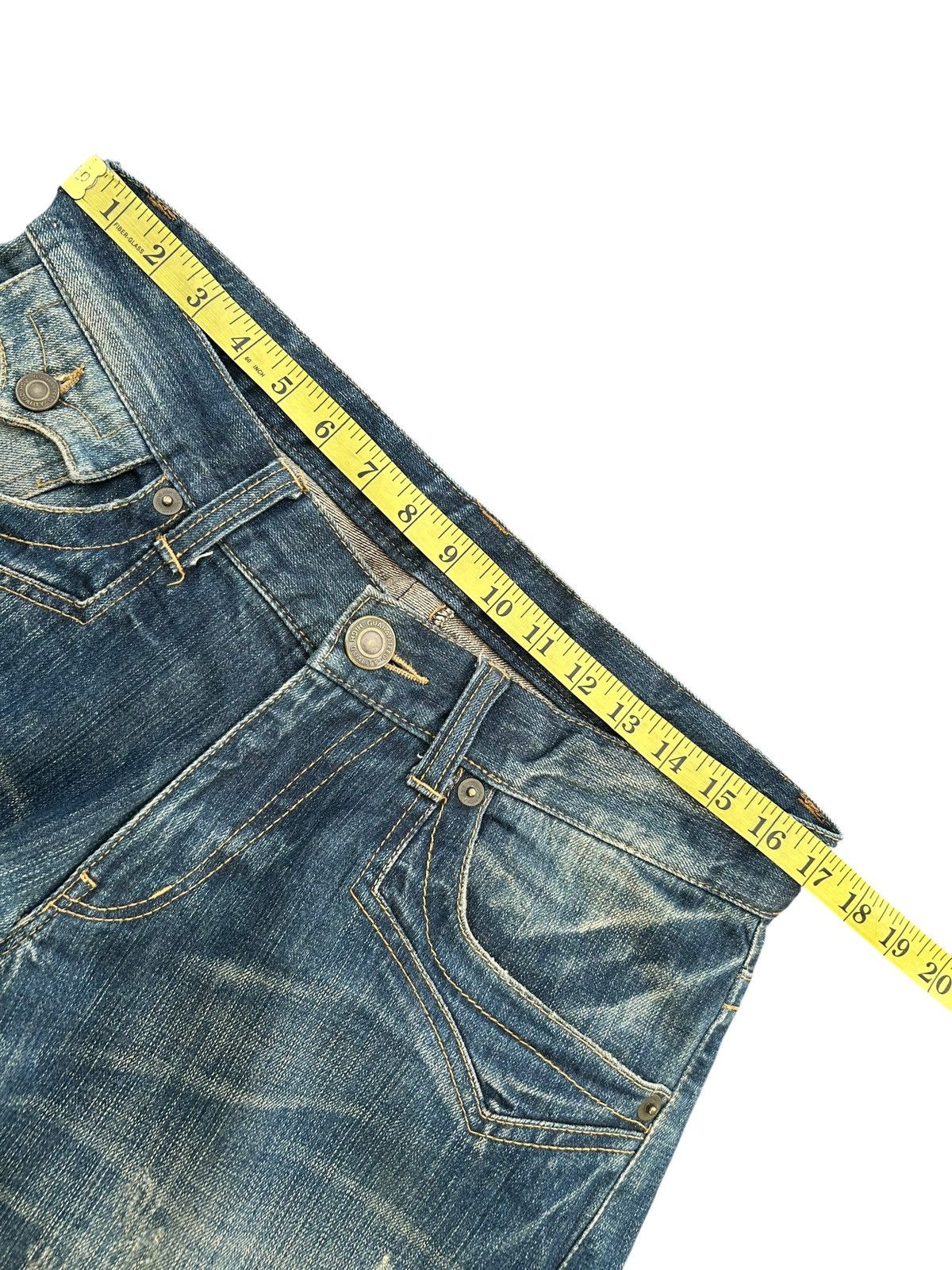 Kapital FLARE RATTLE TRAP PUNK STYLE DISTRESSED DENIM JEANS ☠️🎌 Size US 34 / EU 50 - 15 Thumbnail