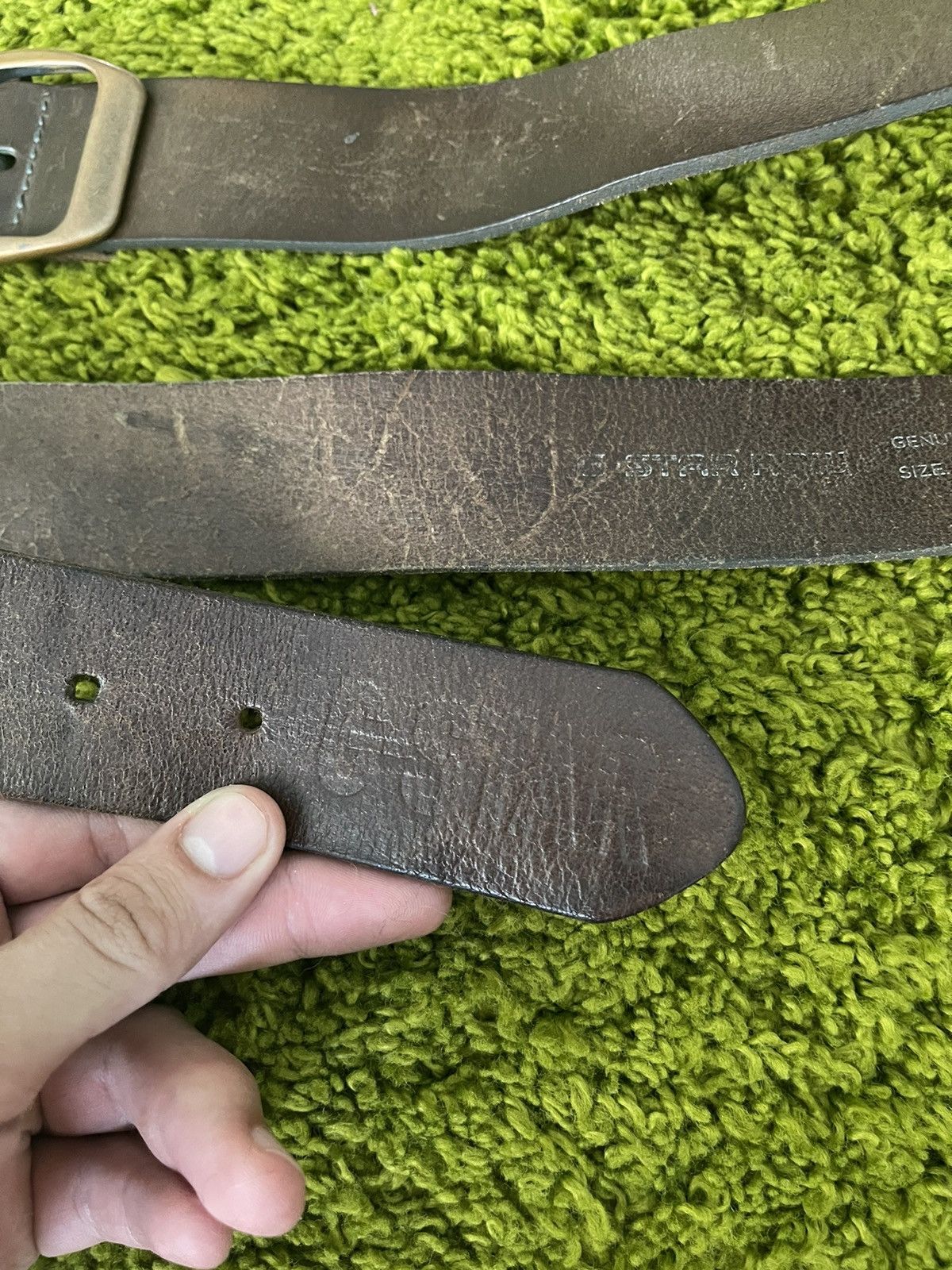 Cowboy Equipment × G-Star G-Star Raw real leather western cowboy style belt Size 34 - 2 Thumbnail