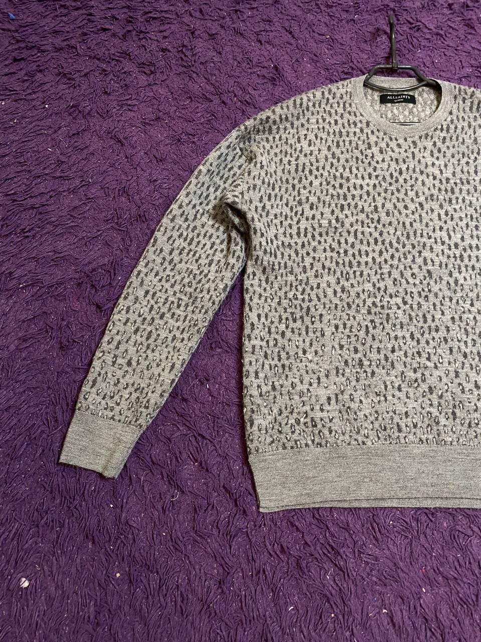 Allsaints Streetwear Y2K Gray Long Sleeve Allsaints Avant-Garde Size US M / EU 48-50 / 2 - 4 Thumbnail