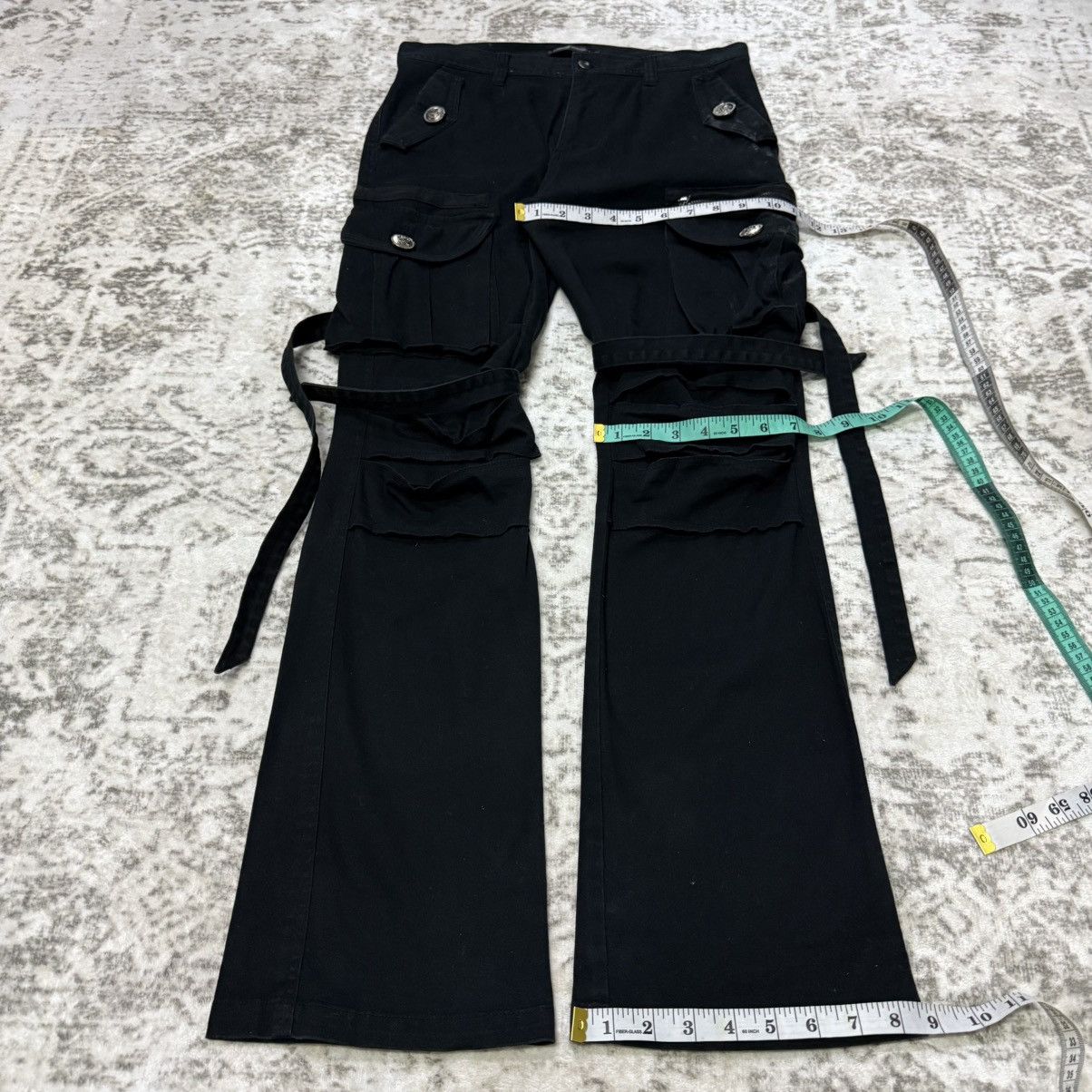 Le Grande Bleu (L.G.B.) Japanese Brand Saucy Cool Bondage Cargo Pants Size US 30 / EU 46 - 8 Thumbnail