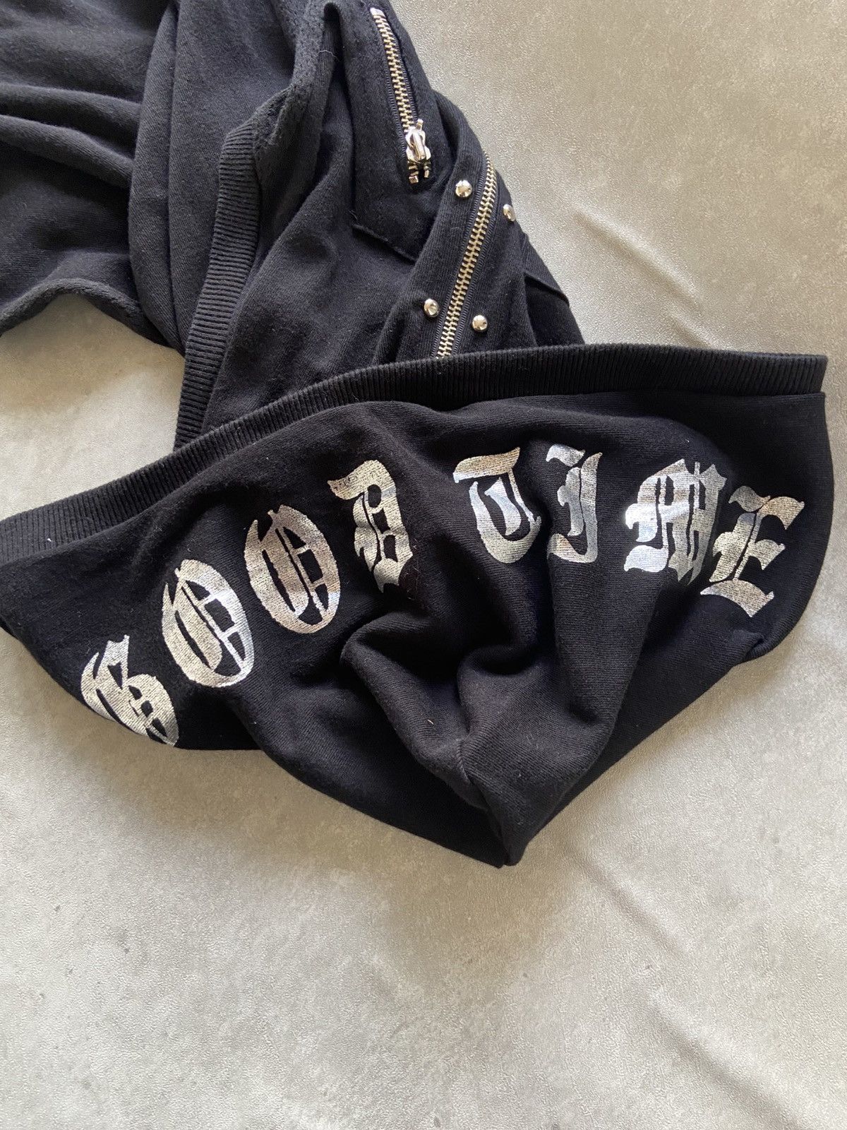 If Six Was Nine Vintage Y2K Sleeves Hoodie Chrome Punk Style Size US M / EU 48-50 / 2 - 13 Thumbnail