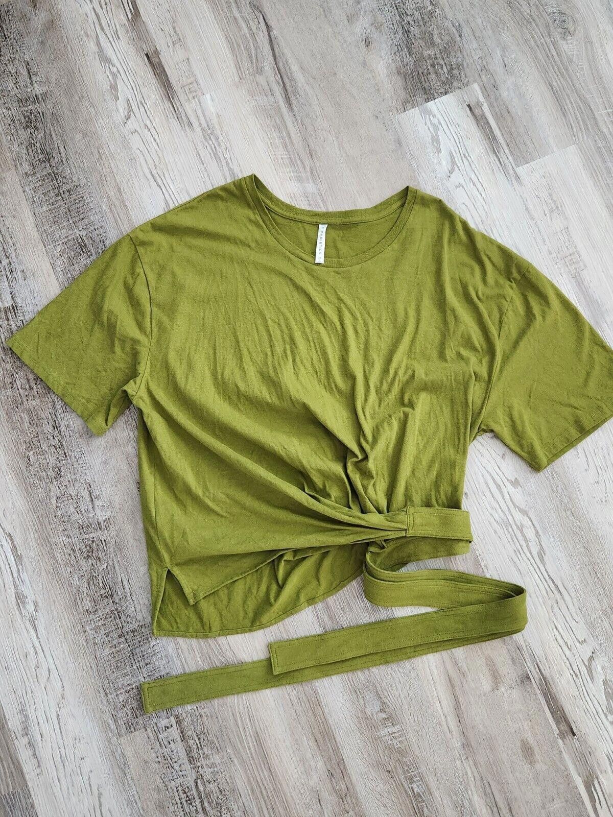 Fabletics Fabletics Rue Tie Shirt Plus Size 2x Green V Neck Wrap ss Size XXL / US 16-18 / IT 52-54 - 3 Thumbnail