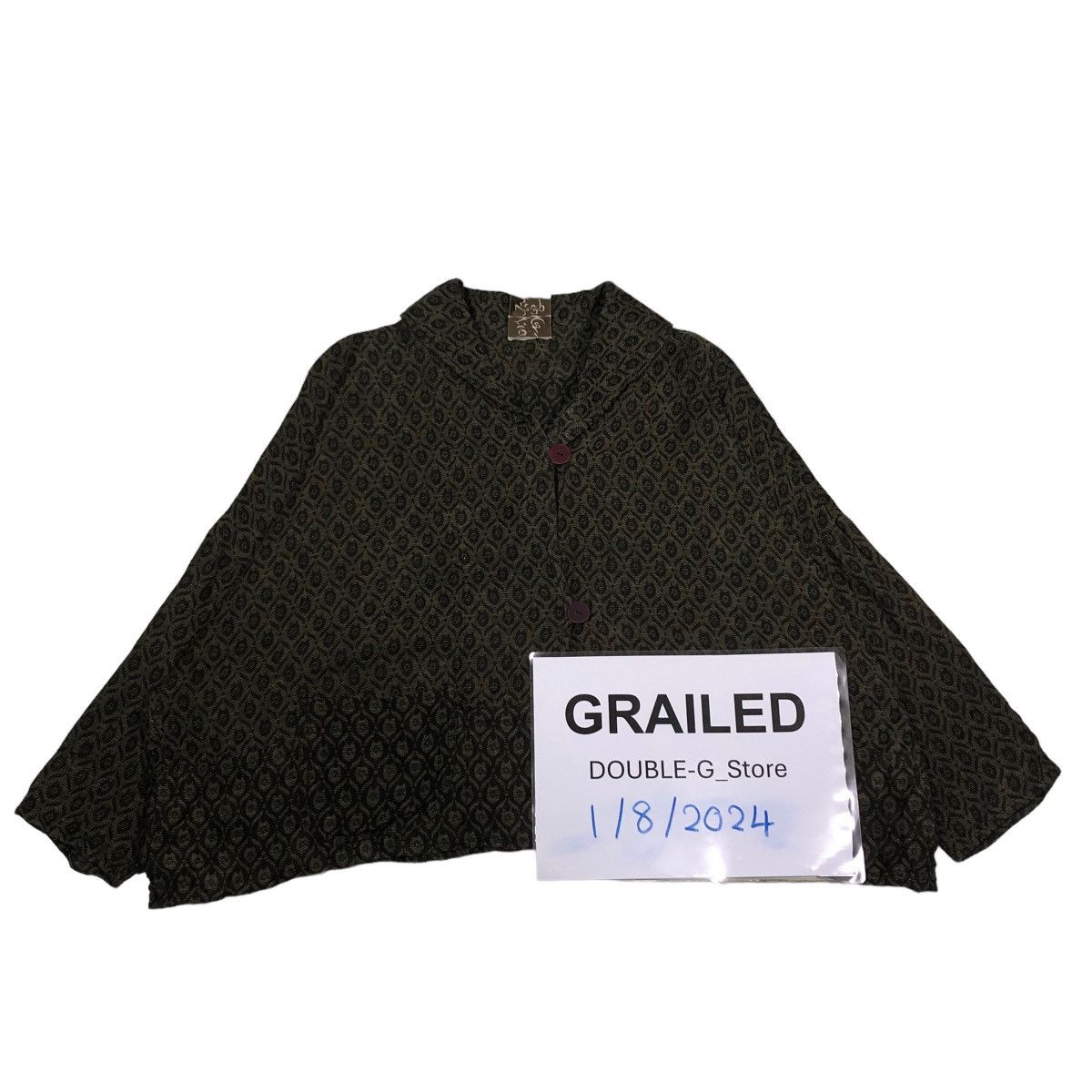 45rpm 📌VINTAGE CROPPED BIKER TRADITIONAL DESIGN KIMONO JACKET Size US M / EU 48-50 / 2 - 1 Thumbnail