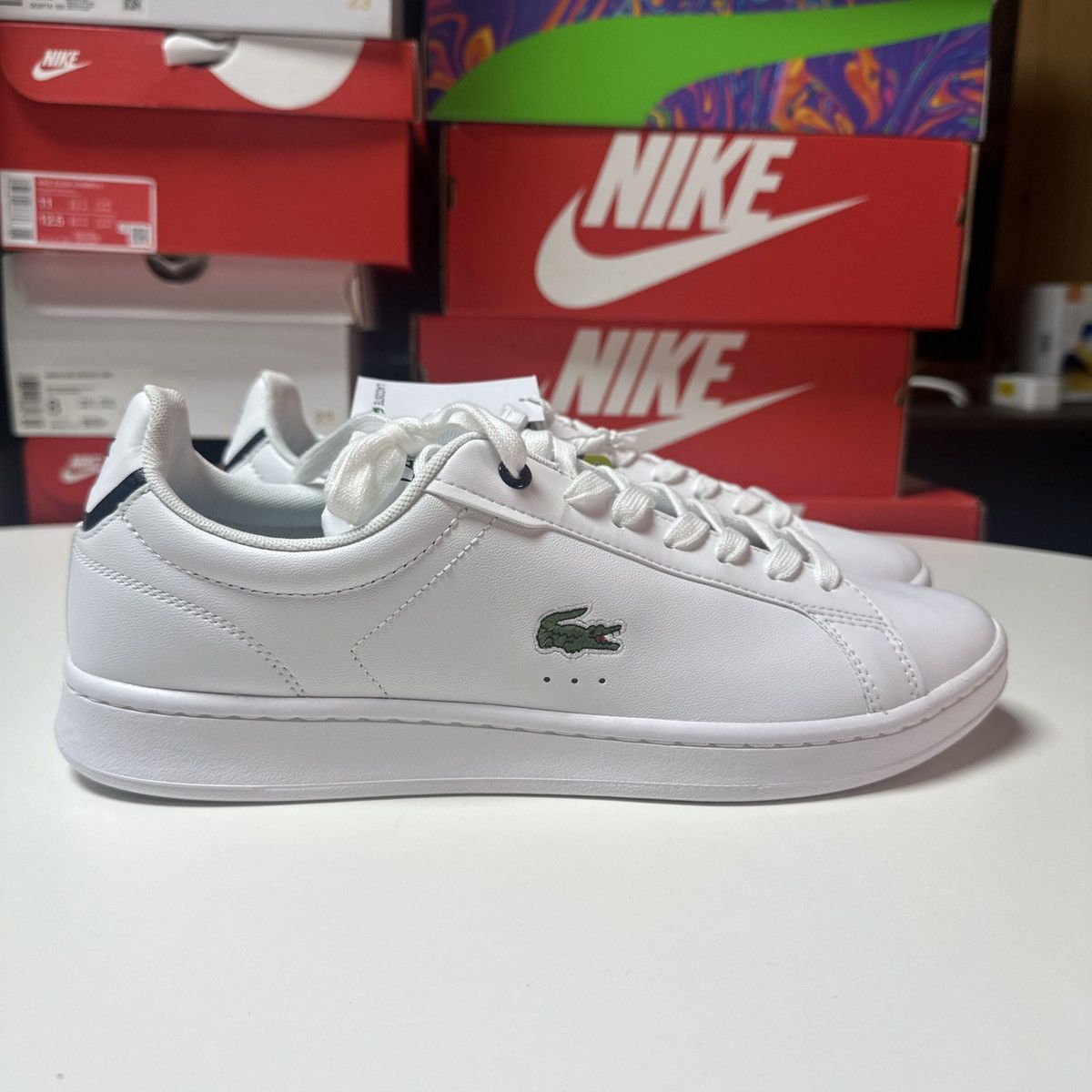 Lacoste New Lacoste Carnaby Pro Bl23 1 Mens White Leather, no box Size US 10 / EU 43 - 1 Thumbnail