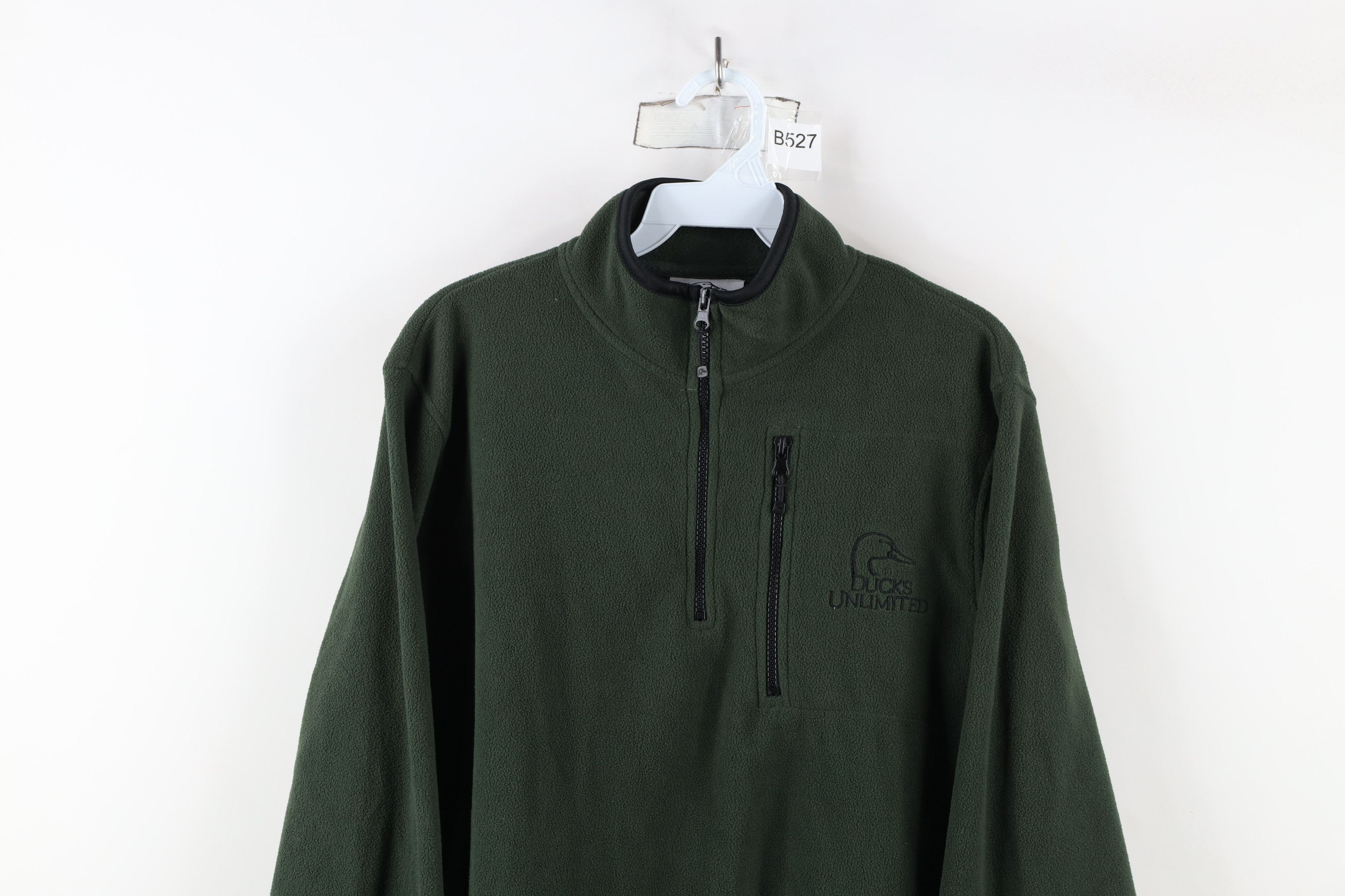 Vintage Vintage 90s Y2K Ducks Unlimited Half Zip Fleece Sweater Size US M / EU 48-50 / 2 - 2 Thumbnail