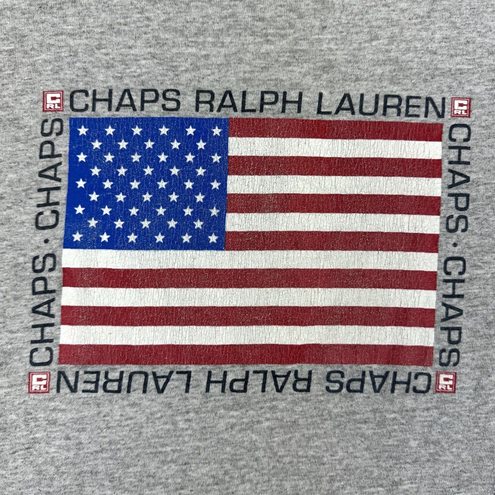 Chaps VINTAGE Chaps Ralph Lauren Shirt Adult Large Gray 90s USA T-Shirt Crew Neck Mens Size US L / EU 52-54 / 3 - 2 Thumbnail