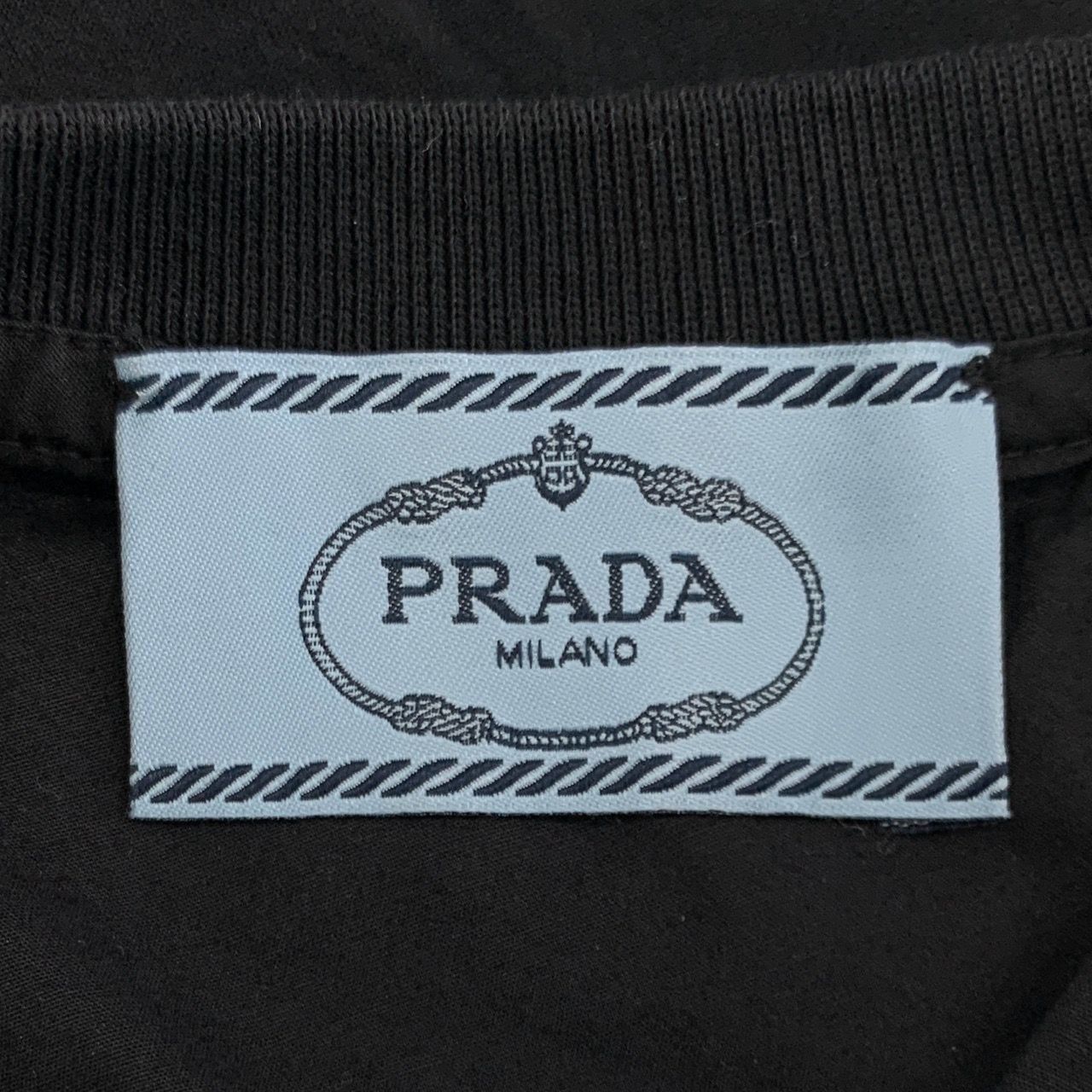 Prada Prada Black Lace-Trimmed Sleeveless Cotton Top (Size M) Size M / US 6-8 / IT 42-44 - 2 Thumbnail