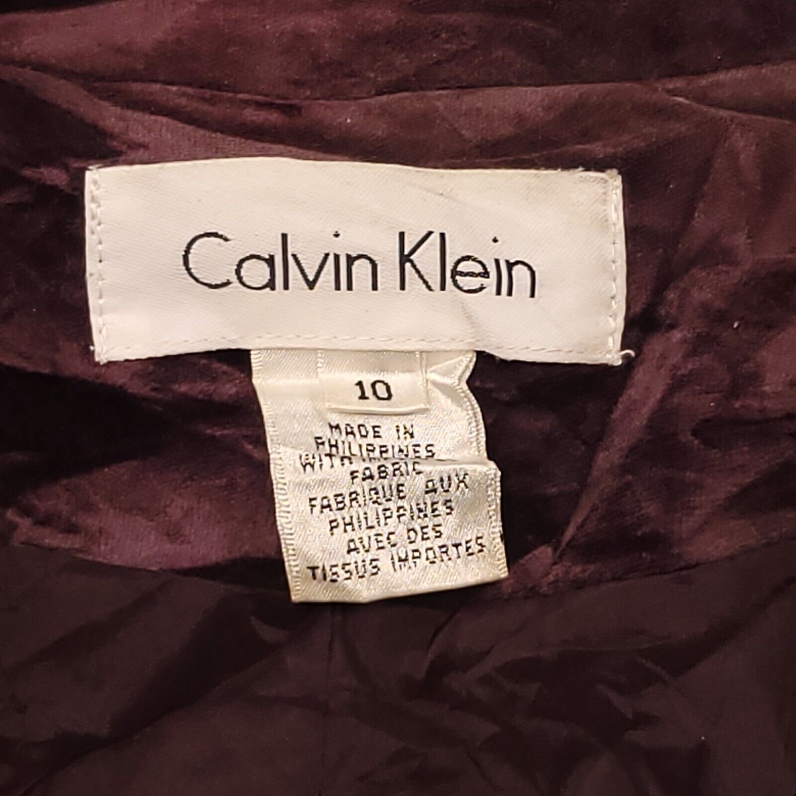 Calvin Klein Calvin Klein Long Sleeve Button Up Coat Women Size 10 Purple Size L / US 10 / IT 46 - 3 Thumbnail