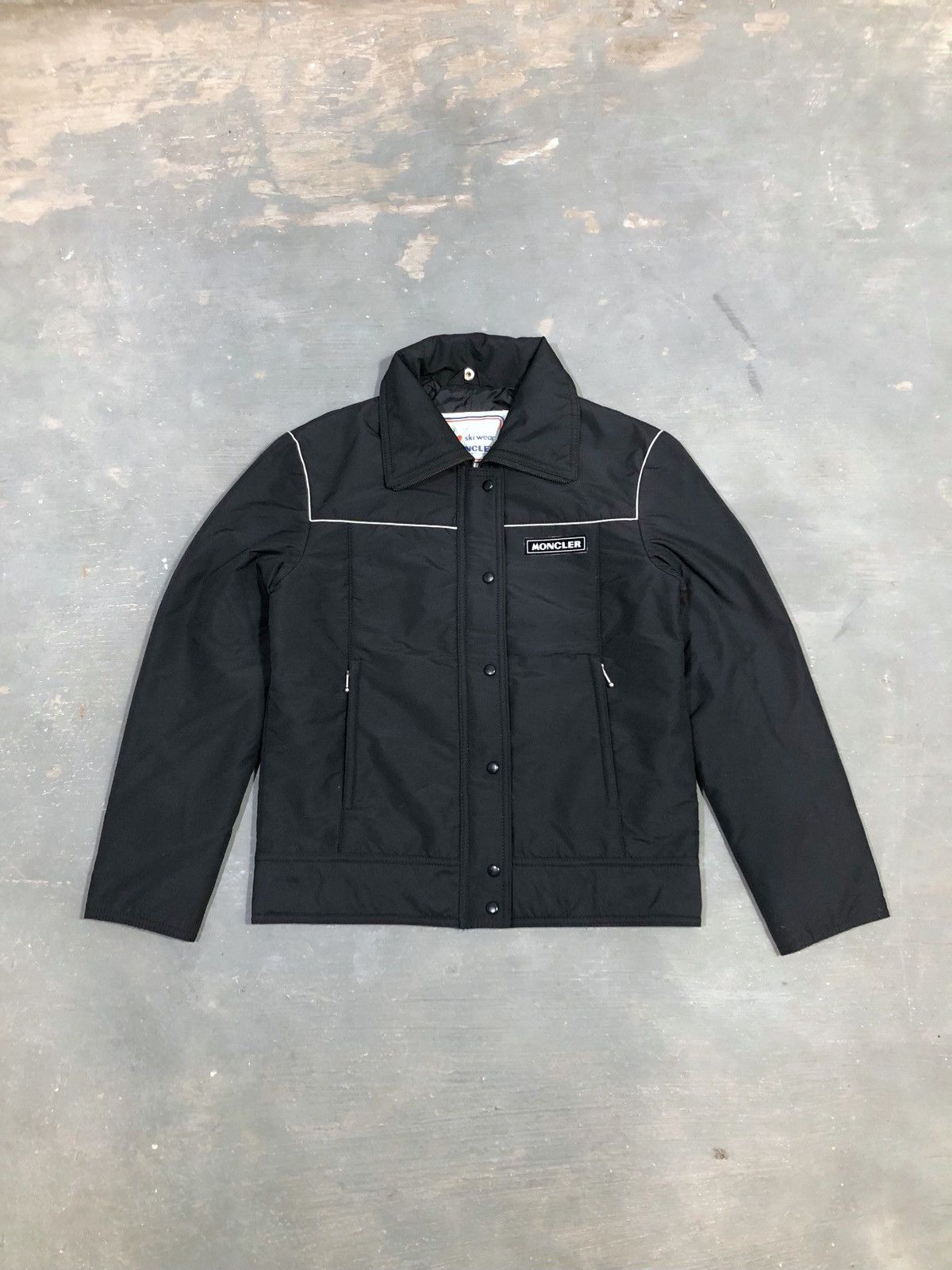 image of Asics x Moncler Vintage Moncler Skiwear Jacket in Black, Men's (Size Small)