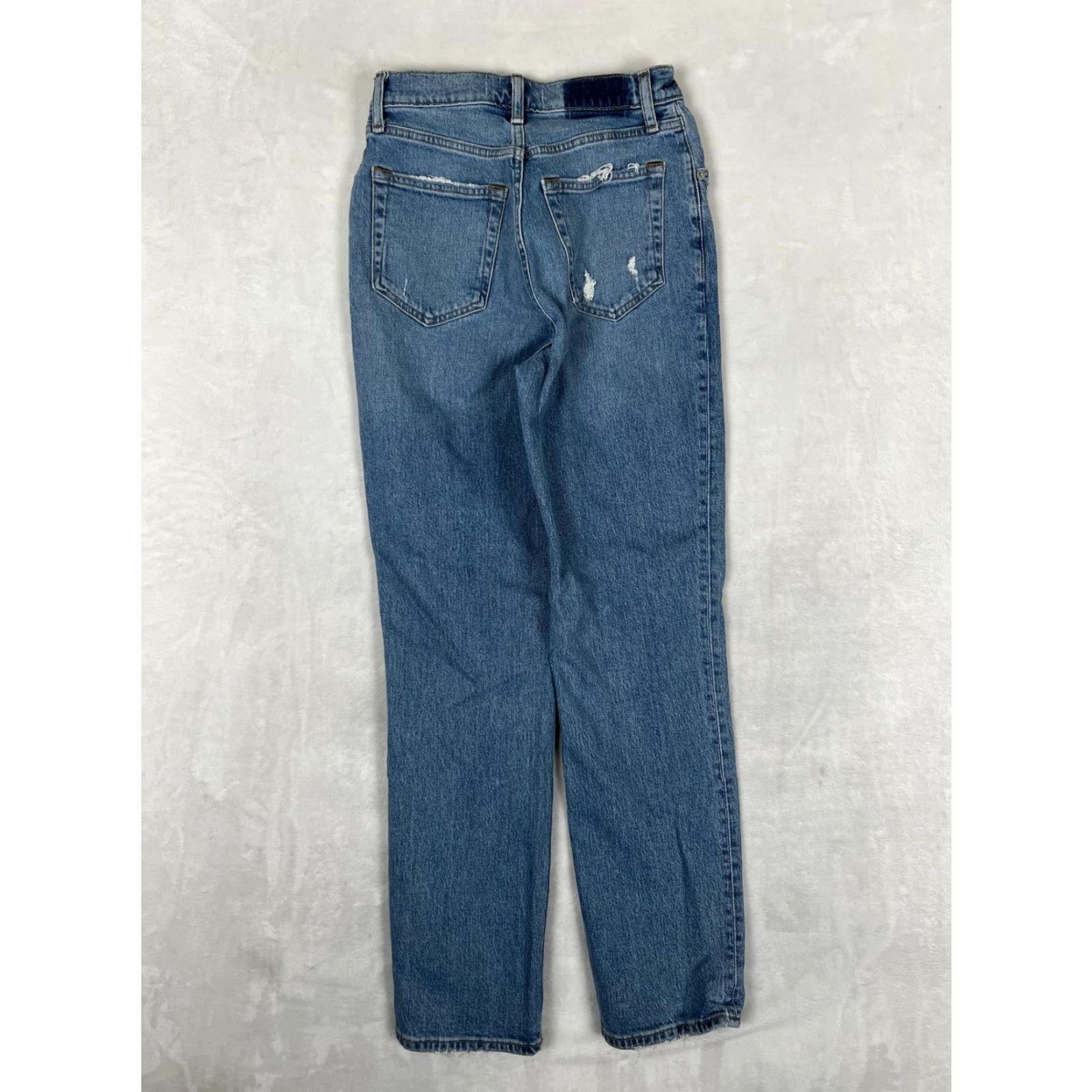 Abercrombie & Fitch Abercrombie & Fitch 90s Straight Jeans Womens 27 Blue Ultra High Rise Denim Size 27" / US 4 / IT 40 - 5 Thumbnail