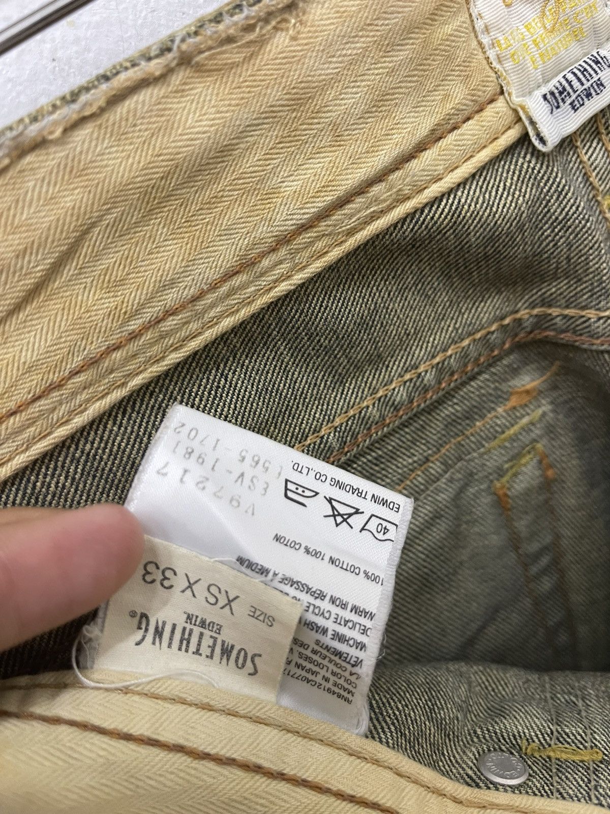Edwin Rare Vintage VIENUS JEAN Something by Edwin Japan Flare Size US 28 / EU 44 - 10 Thumbnail