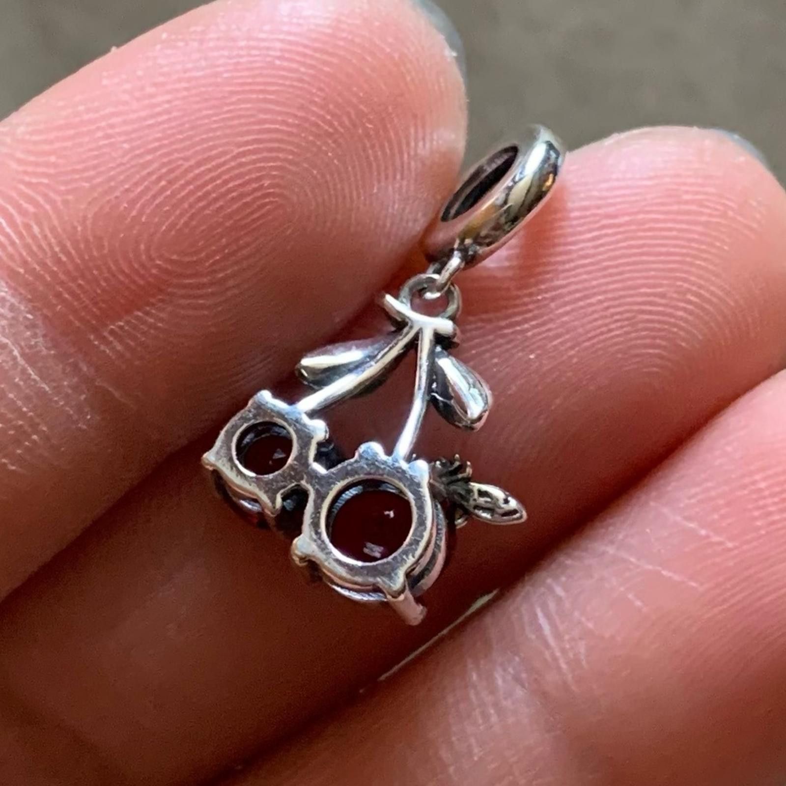Other NWOT Cherry Fruit Crystal Dangle Charm Sterling Silver 925 Size ONE SIZE - 7 Thumbnail