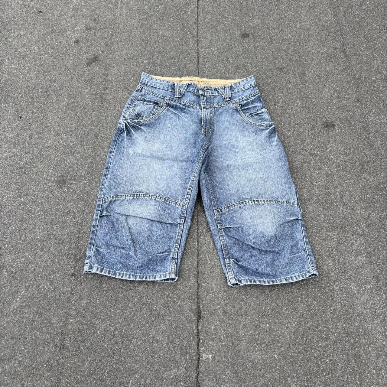Japanese Brand × Vintage Faded Denim Shorts Size US 34 / EU 50 - 1 Thumbnail
