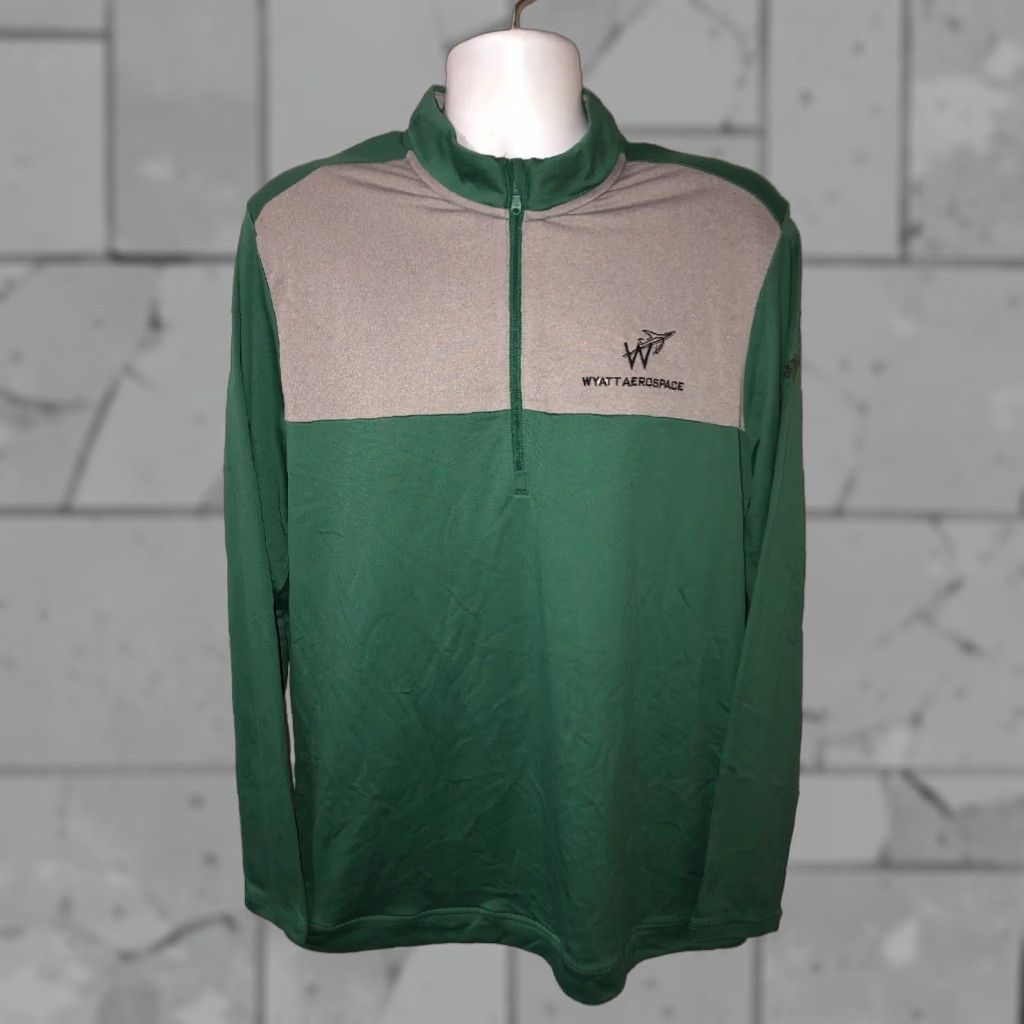 Adidas Adidas Climawarm Mens Green/Gray 1/2 Zip Pullover Jacket Size XL NEW Size US XL / EU 56 / 4 - 1 Thumbnail