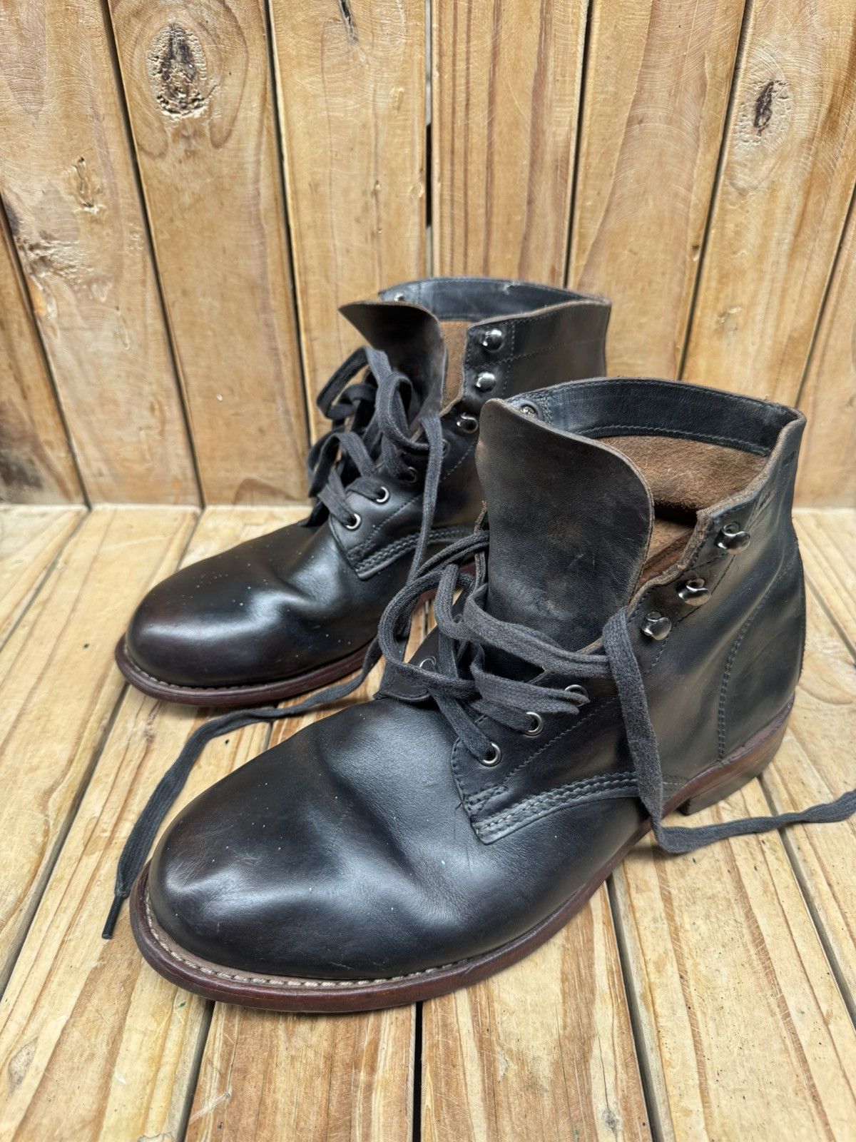 Wolverine Wolverine 1000 Miles Black Leather Boots sz USA 9 D Size US 9 / EU 42 - 20 Thumbnail
