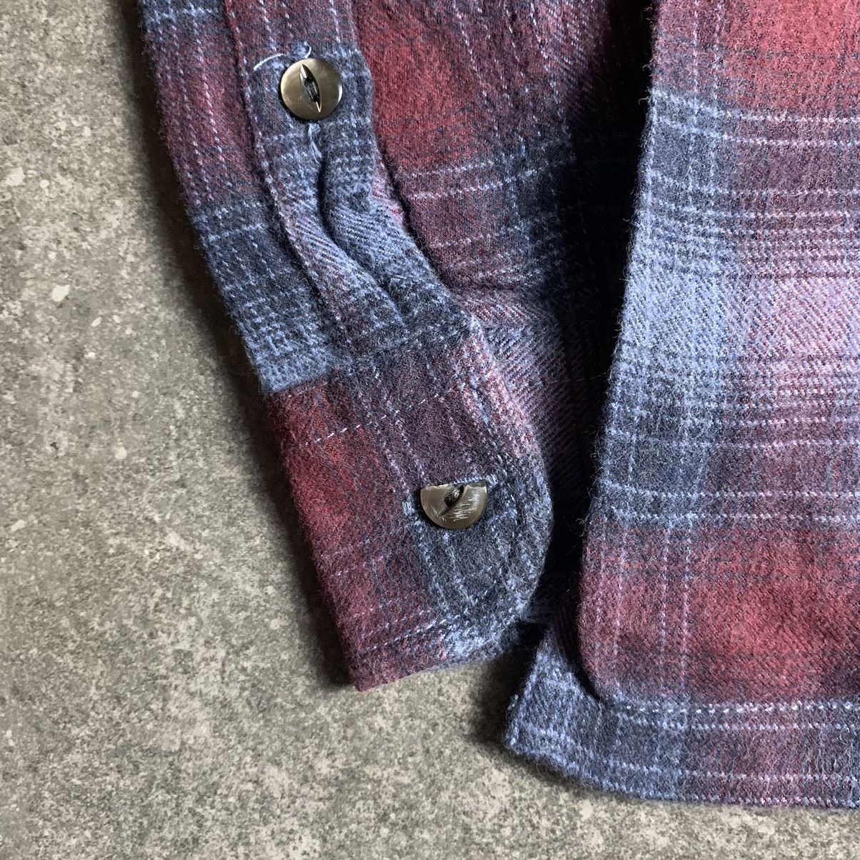 5351 POUR LES HOMMES × Japanese Brand 2000s 5351 Pour Les Hommes Shadow Plaid Shirt Size US S / EU 44-46 / 1 - 11 Thumbnail