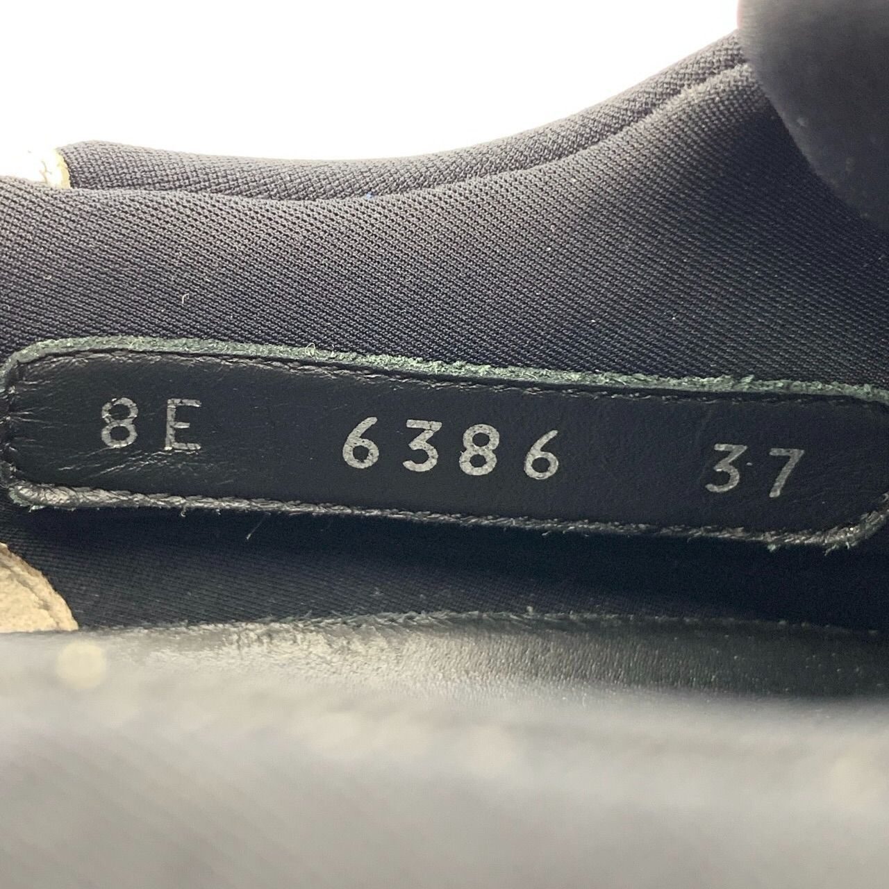 Fendi Fendi Canvas and Leather Contrast Rivet Black Sneakers, Size Size US 5 / EU 37 - 5 Thumbnail