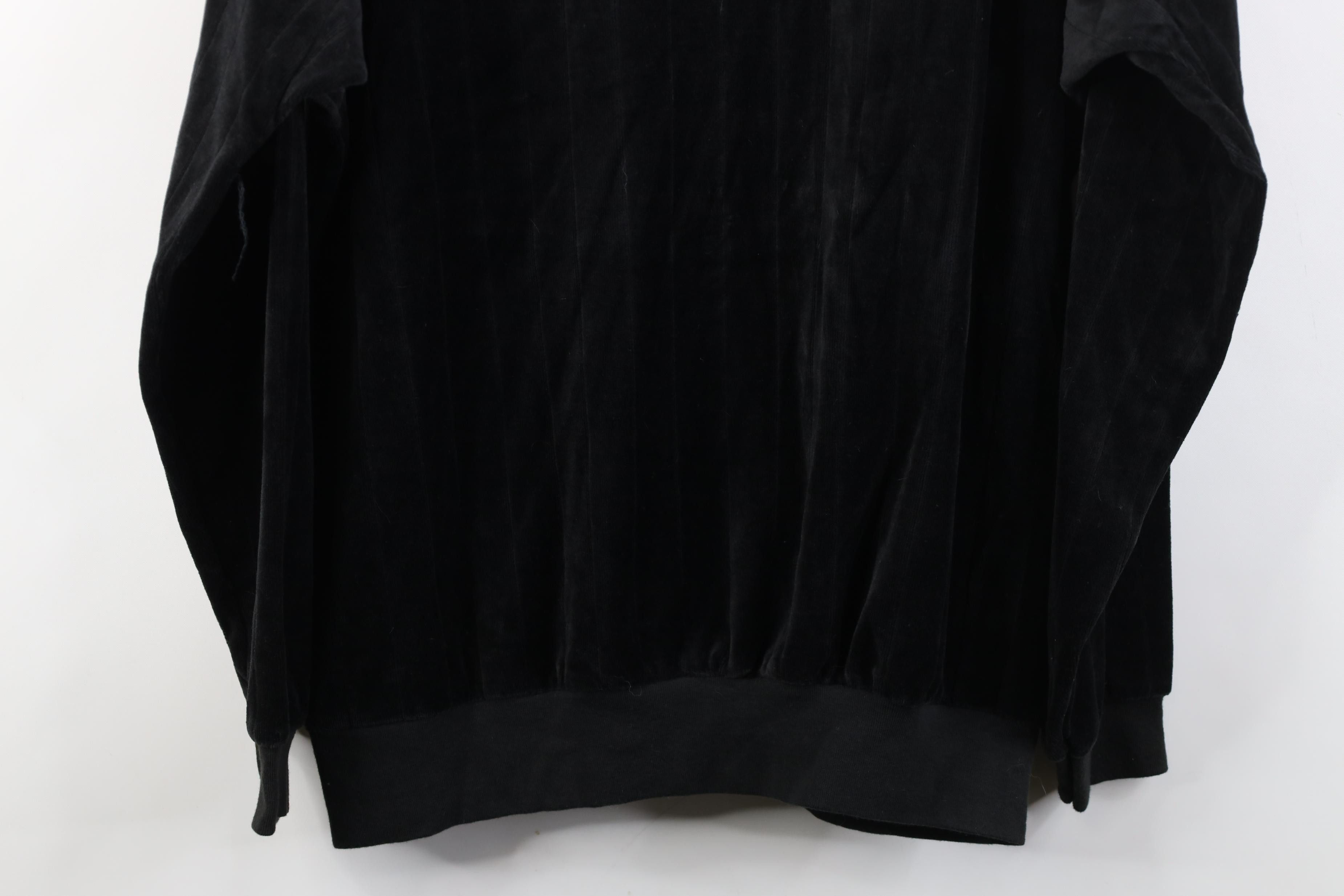 Vintage Vintage 90s Streetwear Velvet Collared Long Sleeve Polo Size US XL / EU 56 / 4 - 12 Thumbnail