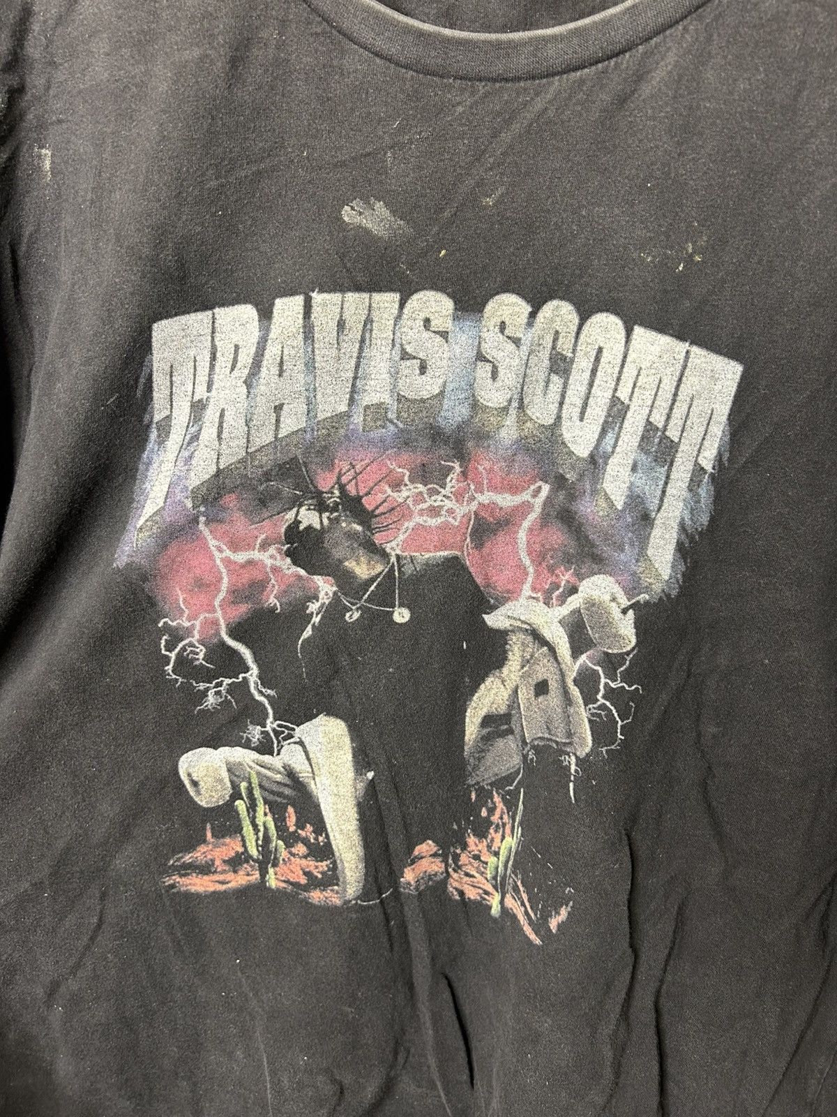 Band Tees Travis Scott 2015 Tour T-Shirt Astroworld Style Vintage Size US L / EU 52-54 / 3 - 4 Thumbnail
