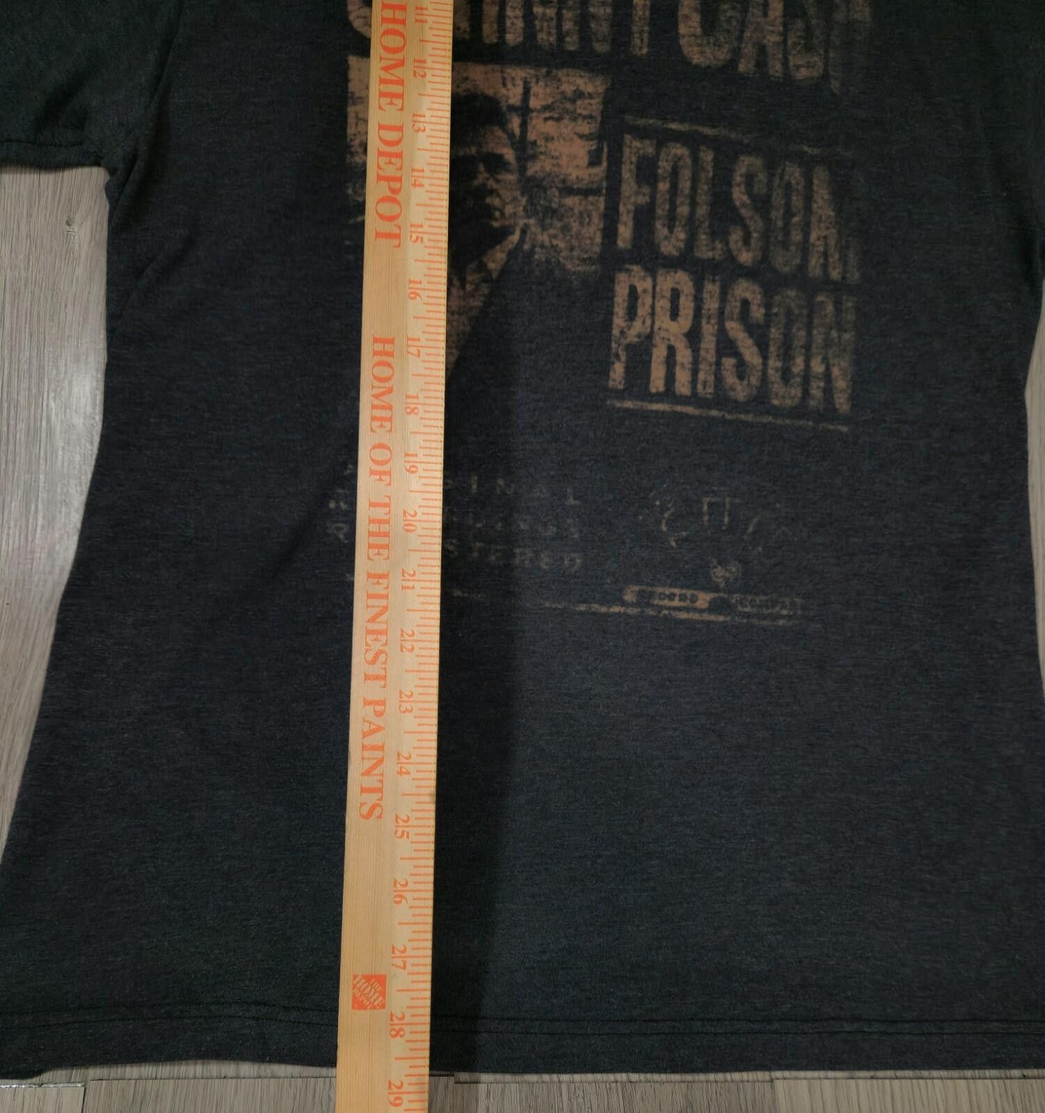 Other Johnny Cash Folsom Prison Distressed Design Men Size: L #12 Size US L / EU 52-54 / 3 - 2 Thumbnail