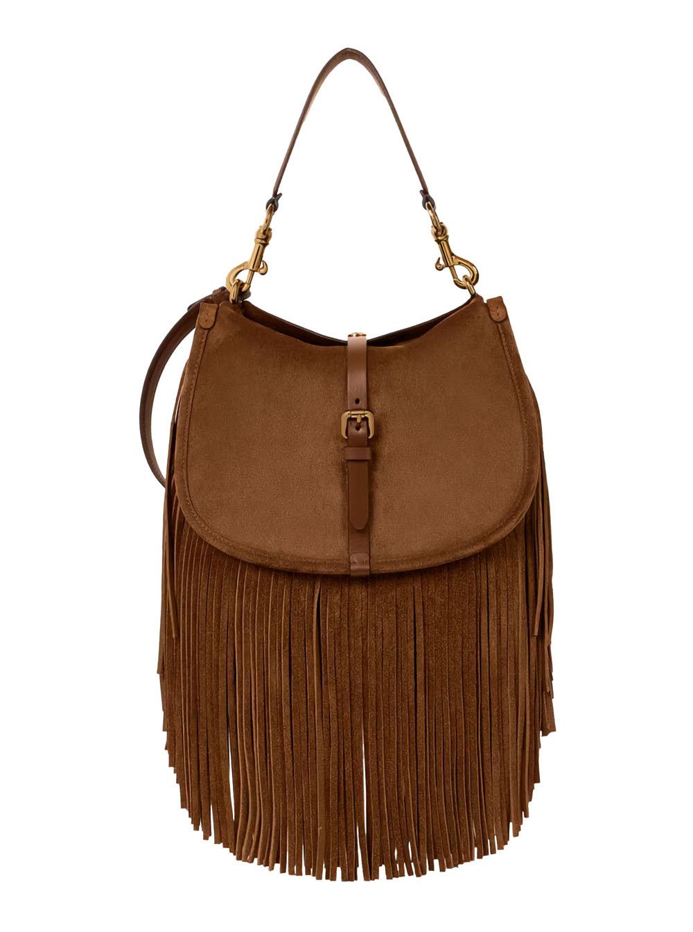 Etro Shoulder Bag 'PONY SUEDE BAG' with Leather Details Brown Women Size ONE SIZE - 1 Thumbnail