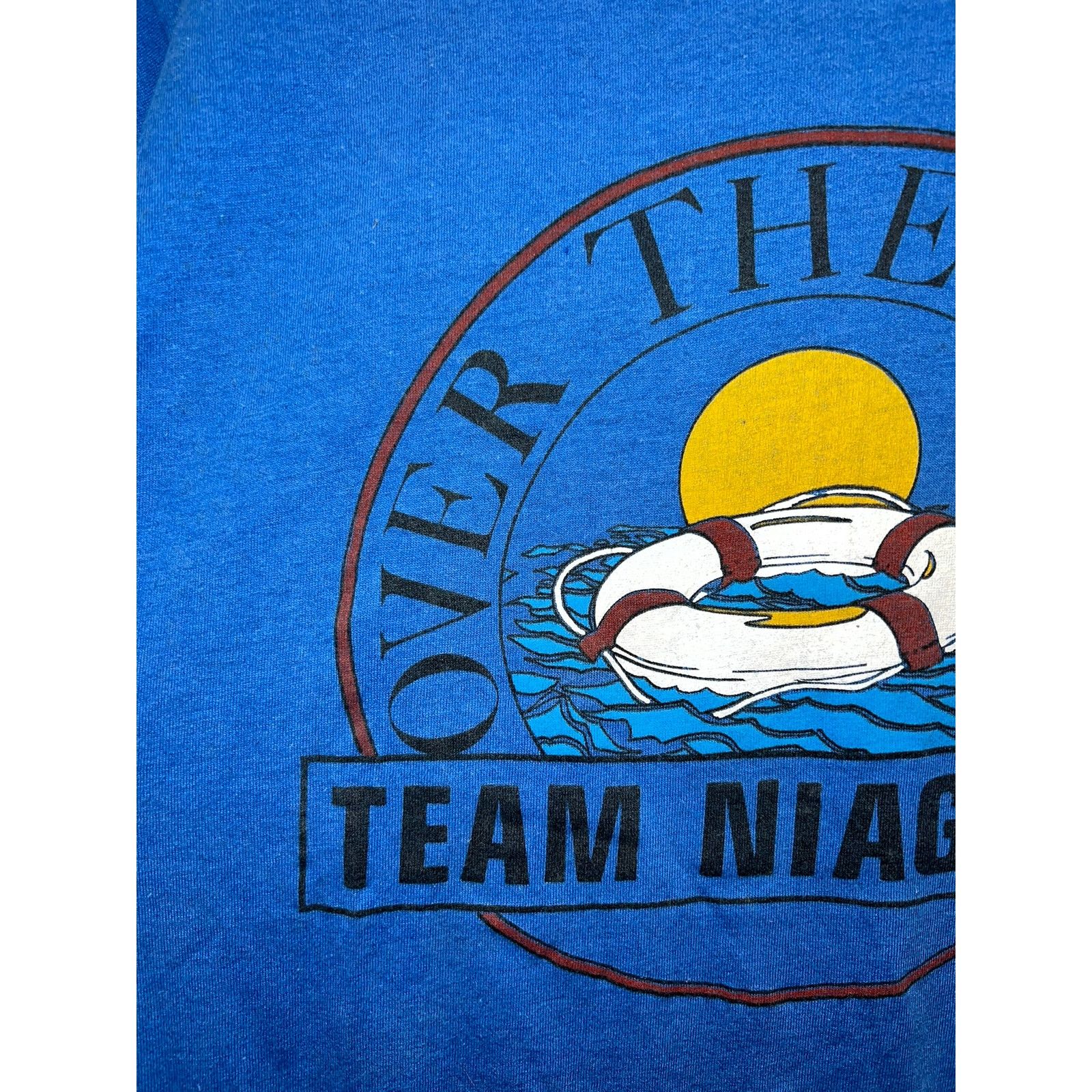Vintage Vintage Niagara Falls Shirt Over The Falls Team Blue Tee 90s Size US M / EU 48-50 / 2 - 3 Thumbnail