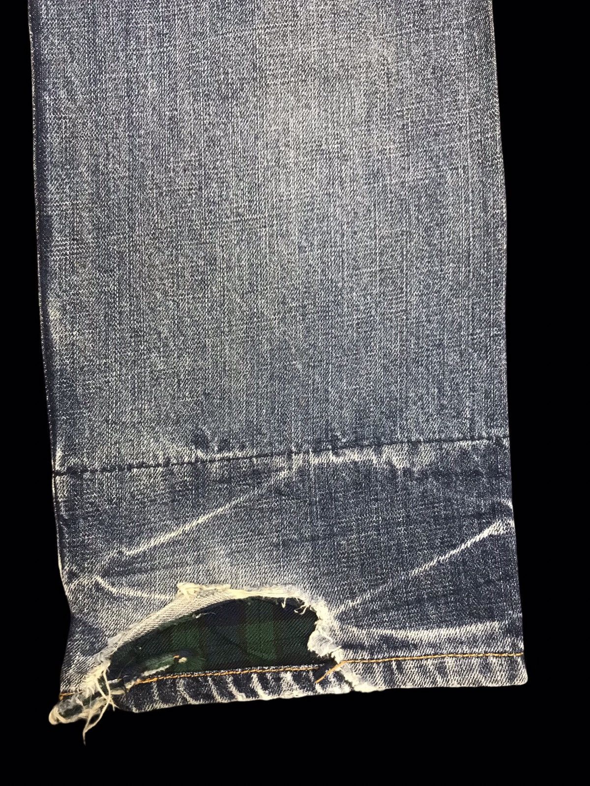 Japanese Brand 💥DENIM ART💥SACRIFICE Japan Destroyed Patchwork Denim F156 Size US 34 / EU 50 - 16 Thumbnail