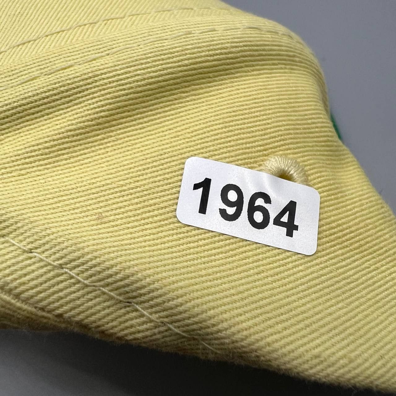 Los Angeles LA Dodgers Hat Men 7 3/8 Yellow Green MLB Fitted