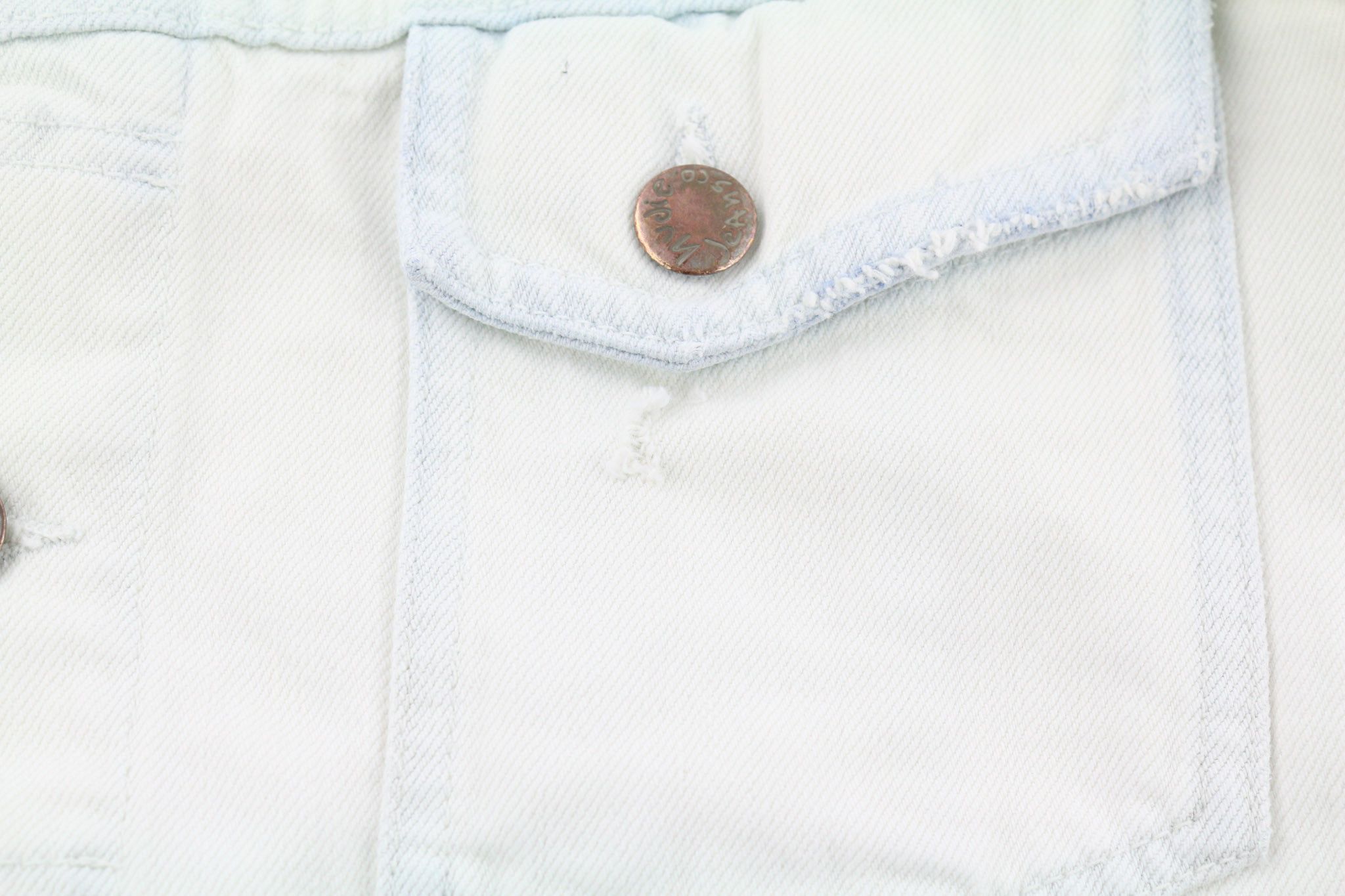 Nudie Jeans TERRY M Extreme Bleach Light Spread Logo Jacket 81029 Size US M / EU 48-50 / 2 - 8 Thumbnail