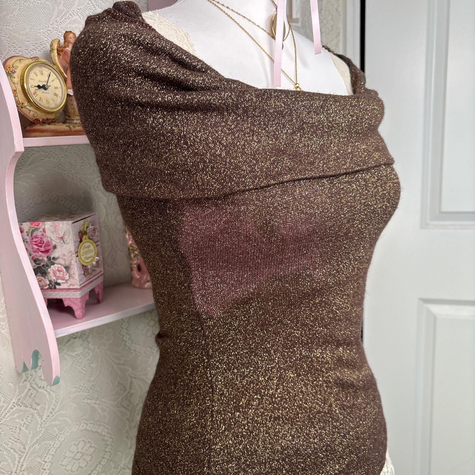 Other y2k shimmery fitted going out top Size S / US 4 / IT 40 - 3 Thumbnail