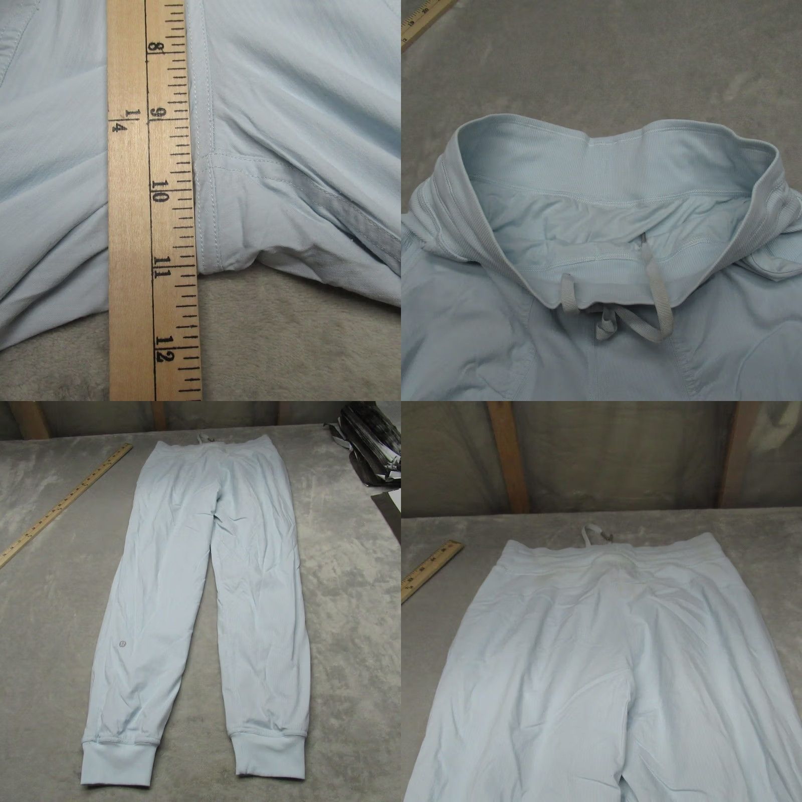 Lululemon Lululemon Pants Womens 6 Blue Drawstring Textured Jogger 26x28 Athletic Activewear Track Pants Women Size 28" / US 6 / IT 42 - 8 Thumbnail