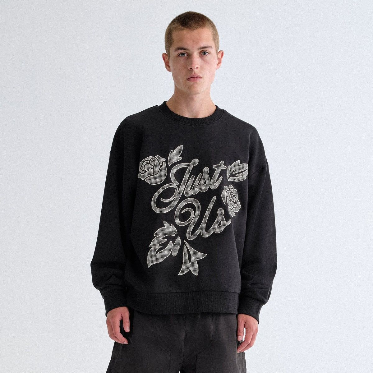 Kith Kith Nelson Just Us Black Crewneck Fleece Sweatshirt Size XL Size US XL / EU 56 / 4 - 2 Thumbnail