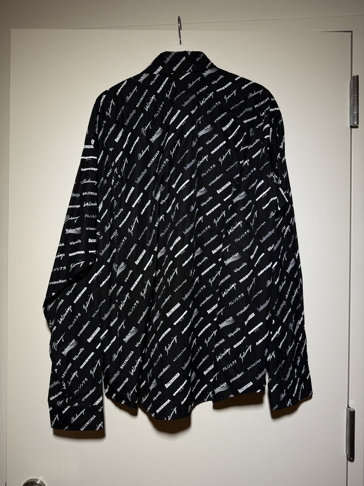 Balenciaga Balenciaga Signature Print Button-Up 39 Size US S / EU 44-46 / 1 - 9 Thumbnail