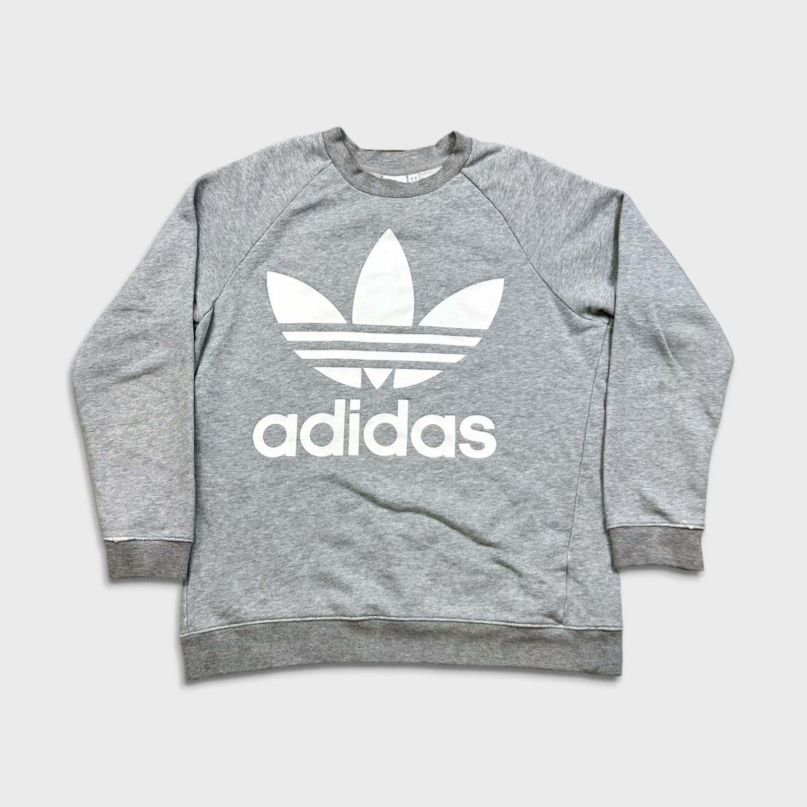 Adidas × Vintage Adidas Sweatshirt Medium Original Trefoil Spell Out Pullover Size US M / EU 48-50 / 2 - 1 Thumbnail
