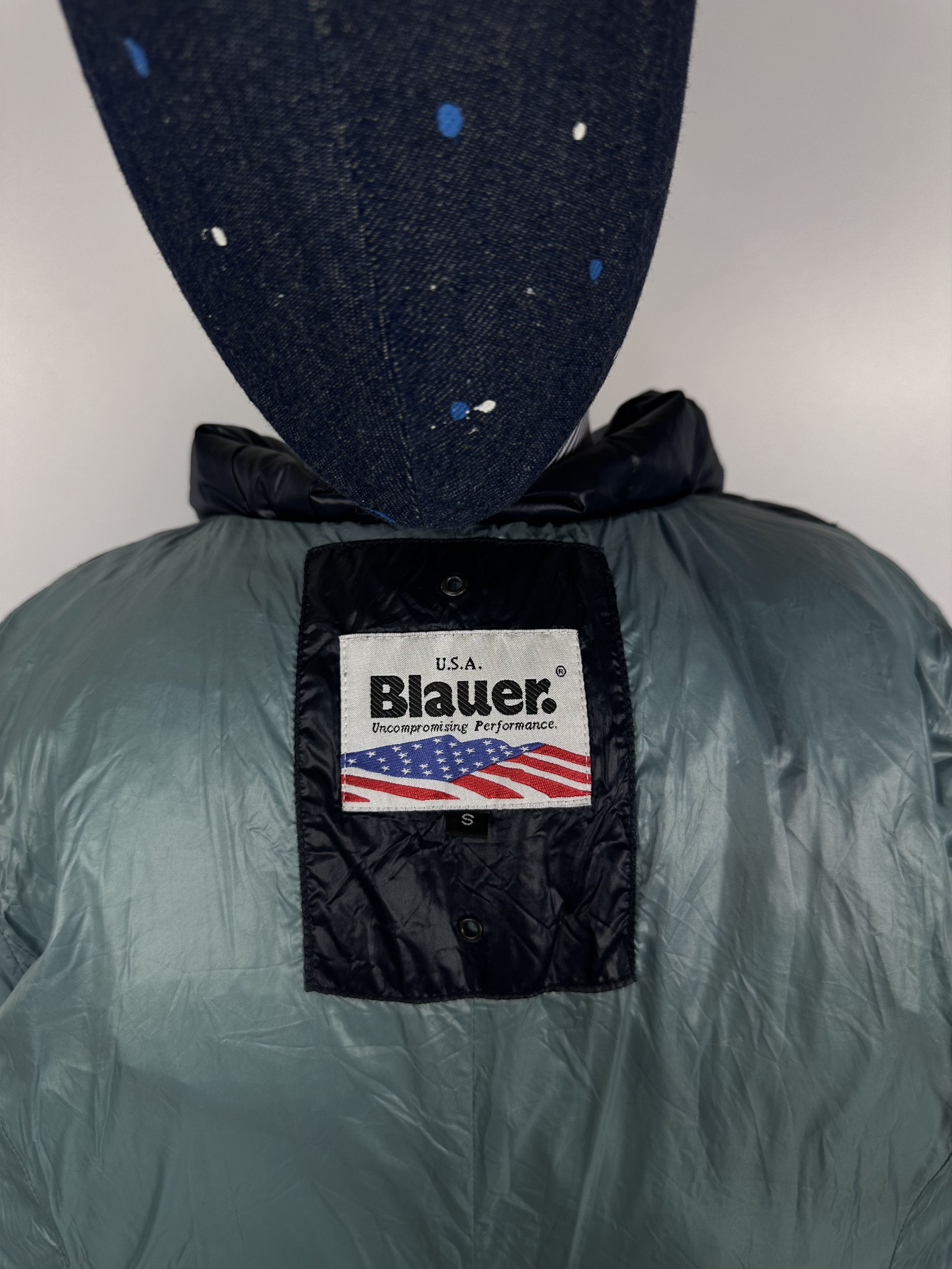 Bluer Denim BLAUER Blue Padded Down Puffer Jacket Long Womens Size S Size S / US 4 / IT 40 - 11 Thumbnail