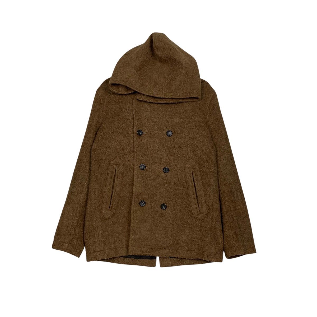 Katharine Hamnett London HAMNETT BLOUSON Double Breasted Hooded Jacket #2745-C124 Size L / US 10 / IT 46 - 1 Thumbnail