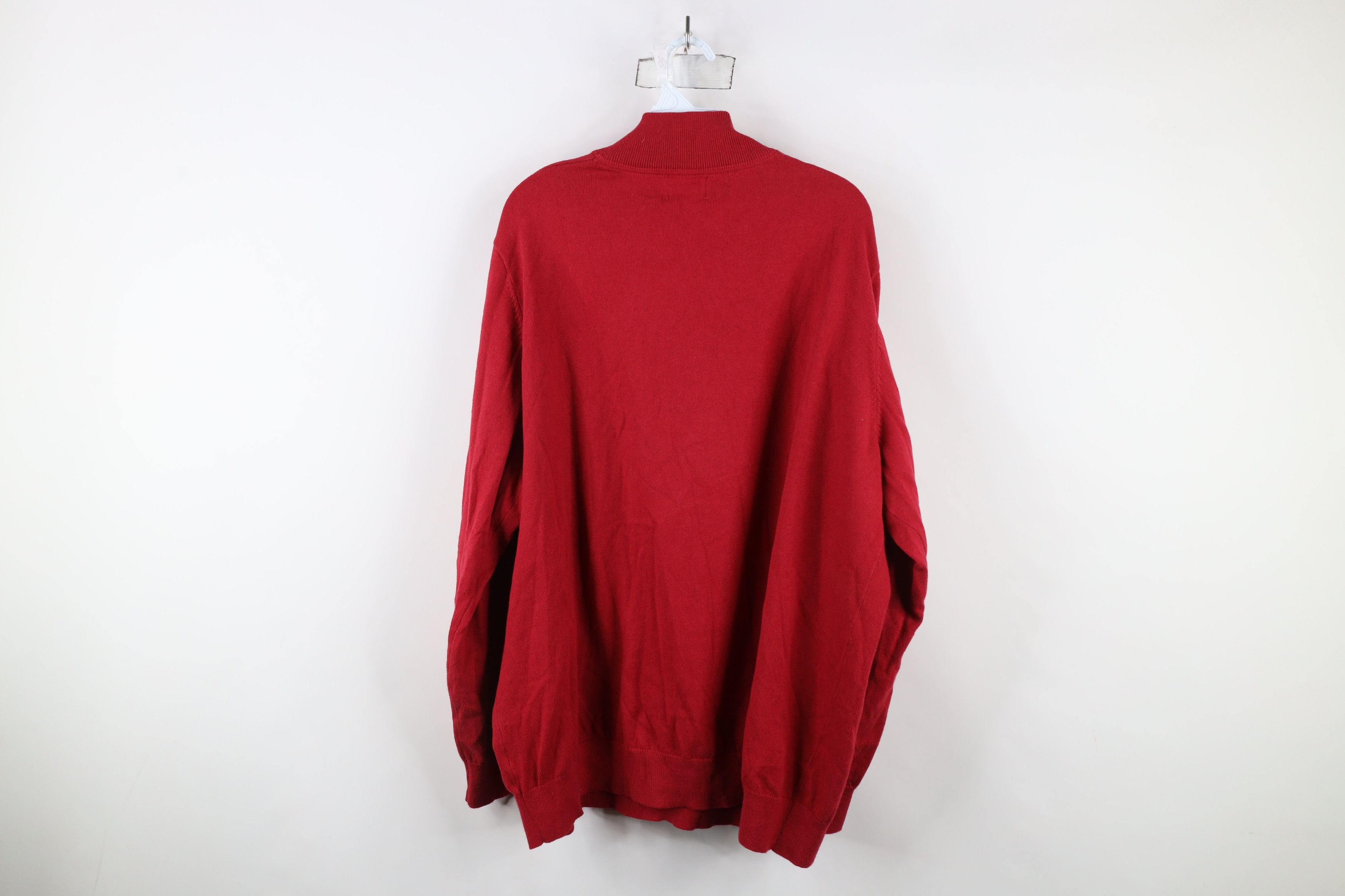 L.L. Bean × Vintage Vintage LL Bean Cashmere Blend Half Zip Pullover Sweater Red Size US XXL / EU 58 / 5 - 7 Thumbnail