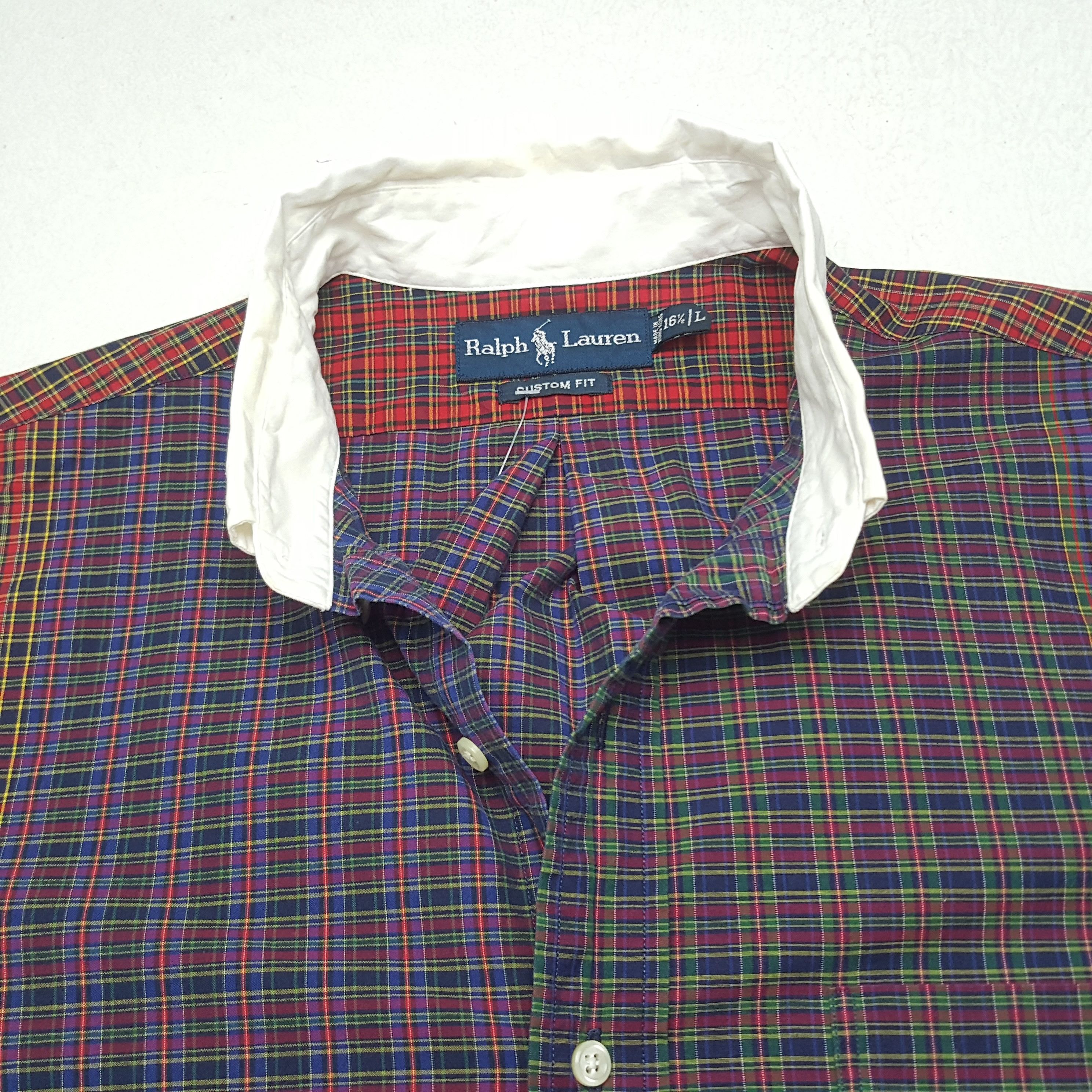 Ralph Lauren × Vintage Vintage Ralph Lauren American Brand Flannel Shirt Button Up Size US XL / EU 56 / 4 - 4 Thumbnail