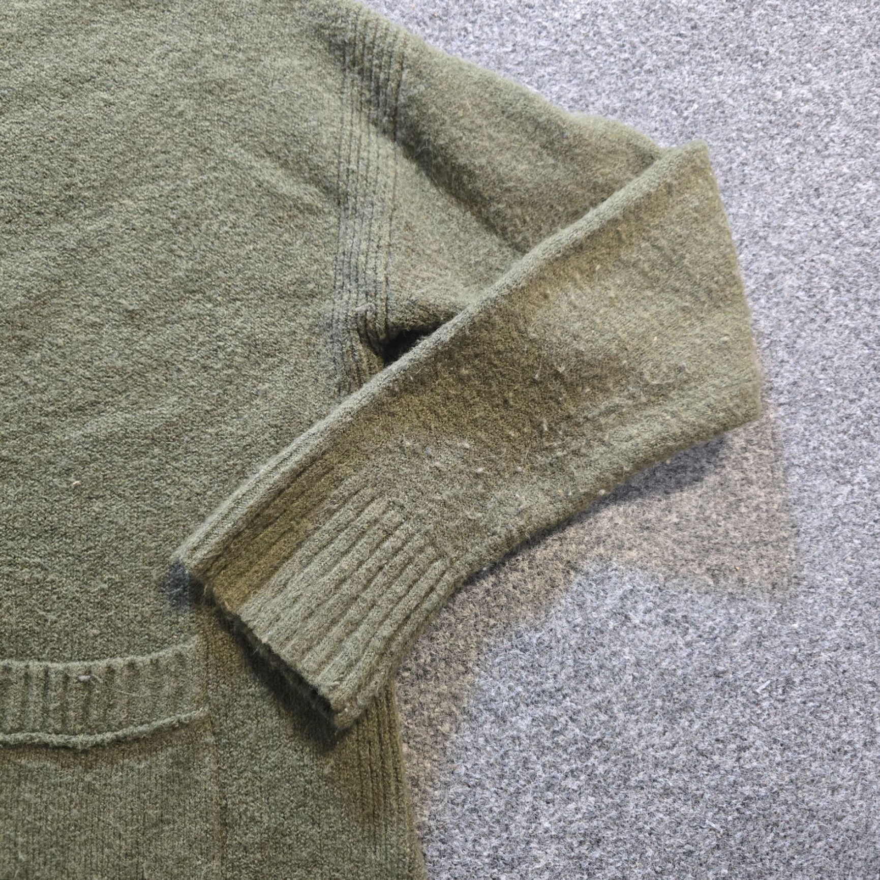 J.Crew J.CREW Cardigan SW eater Women M Green Merino Wool Alpaca Blend Regular Knit V-Neck Button Capstone? Size M / US 6-8 / IT 42-44 - 4 Thumbnail
