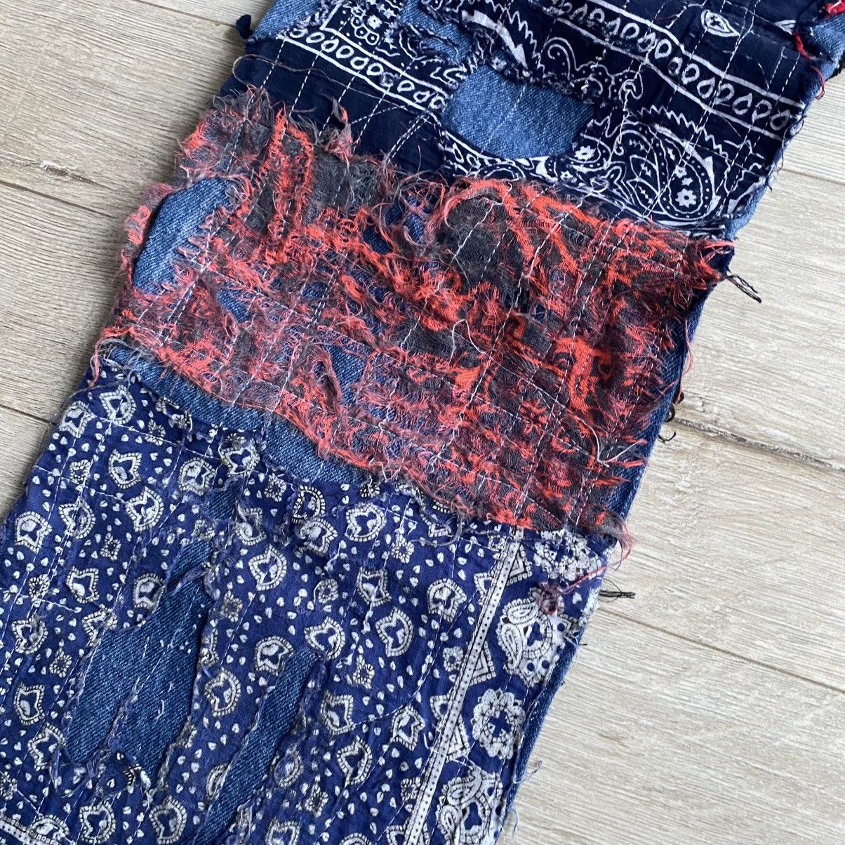 Levi's Reworked Levi’s Bandana Custom Jeans Proleta re Art Size US 34 / EU 50 - 12 Thumbnail
