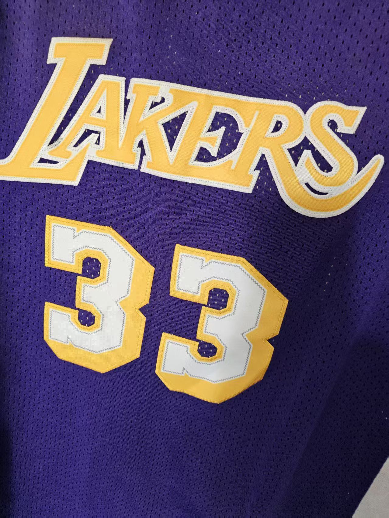 NBA Lakers #33 Abdul-Jabbar Jersey Purple Size US XL / EU 56 / 4 - 3 Thumbnail
