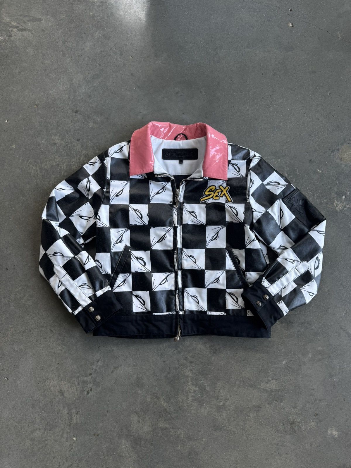 入手困難◆CHROME HEARTS◆MATTY BOY SEX RECORDS SAMPLE JACKET Chrome Hearts Mattyboy Sex Records Jacket SZ:XL – Bankofgrails