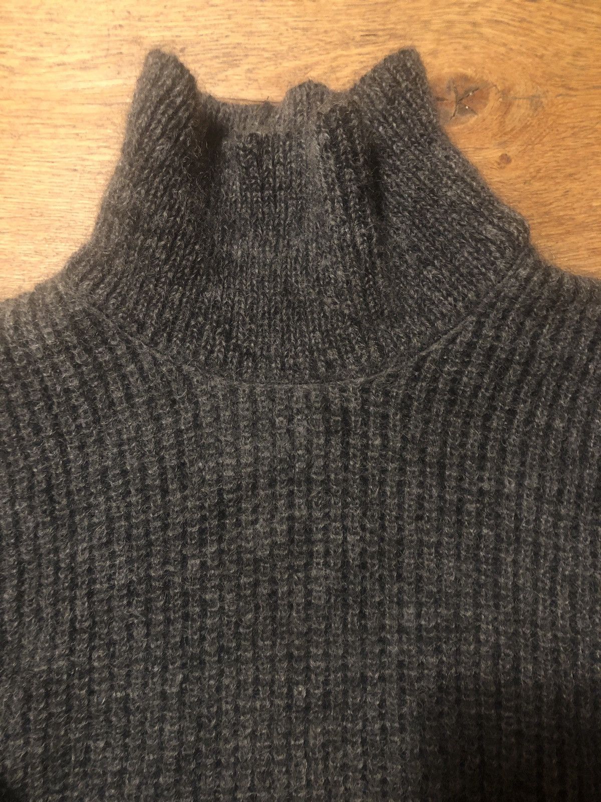 image of Stephan Schneider Mohair Roll Neck in Grey, Men's (Size Medium)