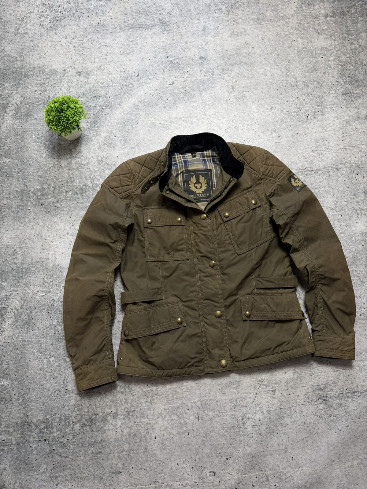 Belstaff Belstaff Waxed Quilt Motorcycle Biker Jacket Size M / US 6-8 / IT 42-44 - 1 Thumbnail