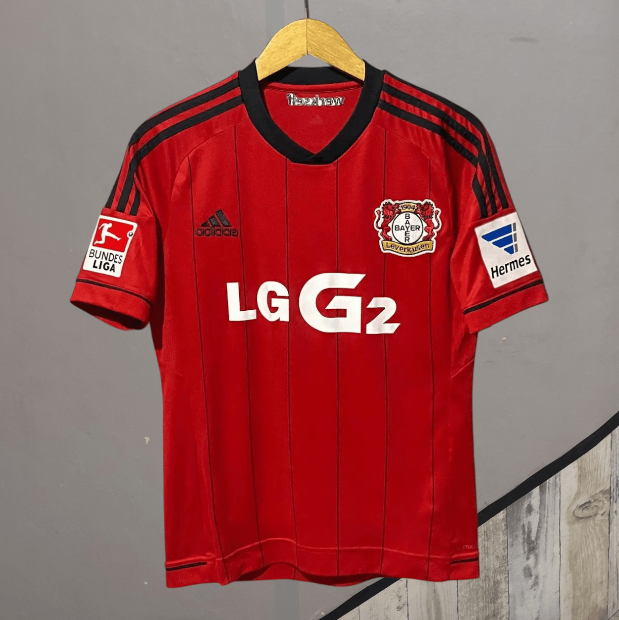 Adidas Rare🔥Adidas x Bayer 04 Leverkusen 2012-14 #7 Son Heung Min Size US S / EU 44-46 / 1 - 1 Thumbnail