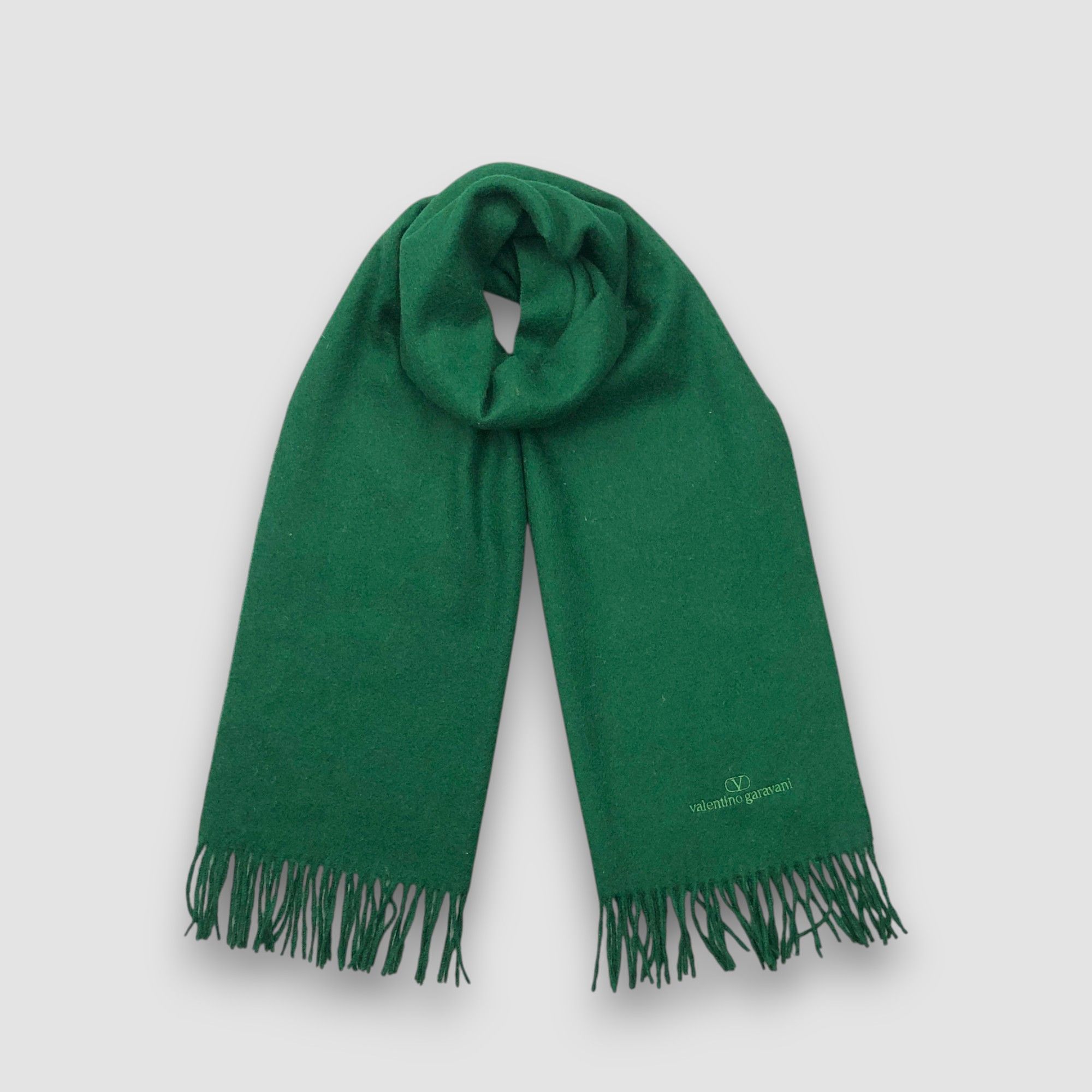 Japanese Brand Vintage Valentino Garavani Scarf Muffler Wool Winter Size ONE SIZE - 1 Thumbnail