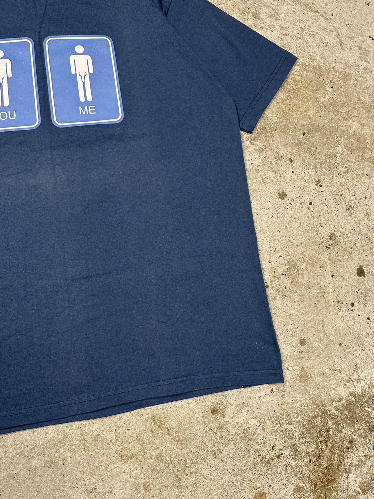 Vintage Vintage Y2K You vs Me Dick Humor Navy T Shirt Graphic Porn Size US XL / EU 56 / 4 - 5 Thumbnail