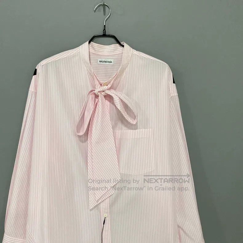 Balenciaga Balenciaga Back logo pink shirt Size XXS / US 00 / IT 34 - 2 Thumbnail