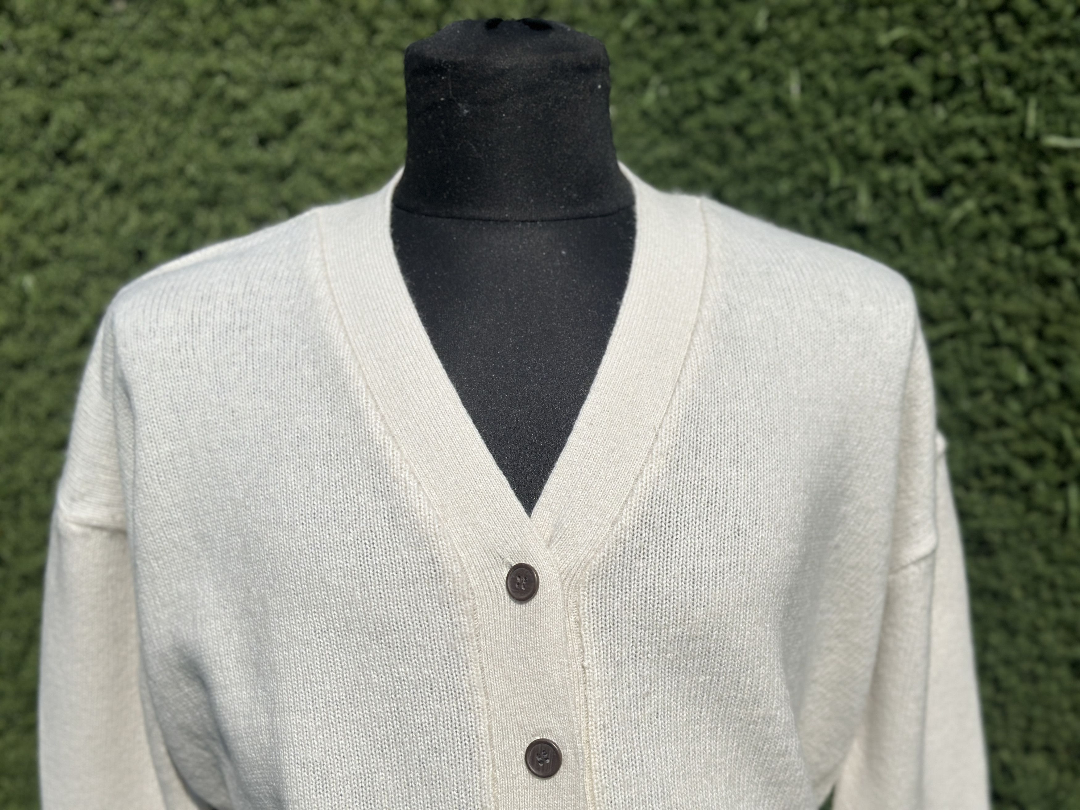 Other Oversize Jenni Kayne Cashmere Colette Cardigan Beige Size L Size L / US 10 / IT 46 - 3 Thumbnail