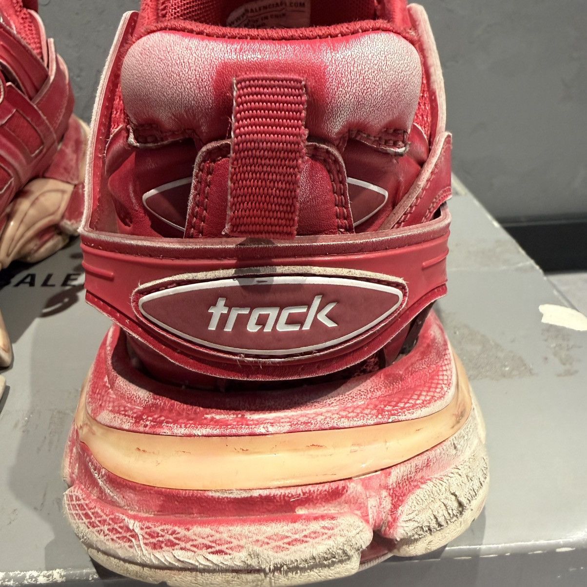 Balenciaga Balenciaga track faded red burgundy Size US 10 / EU 43 - 7 Thumbnail